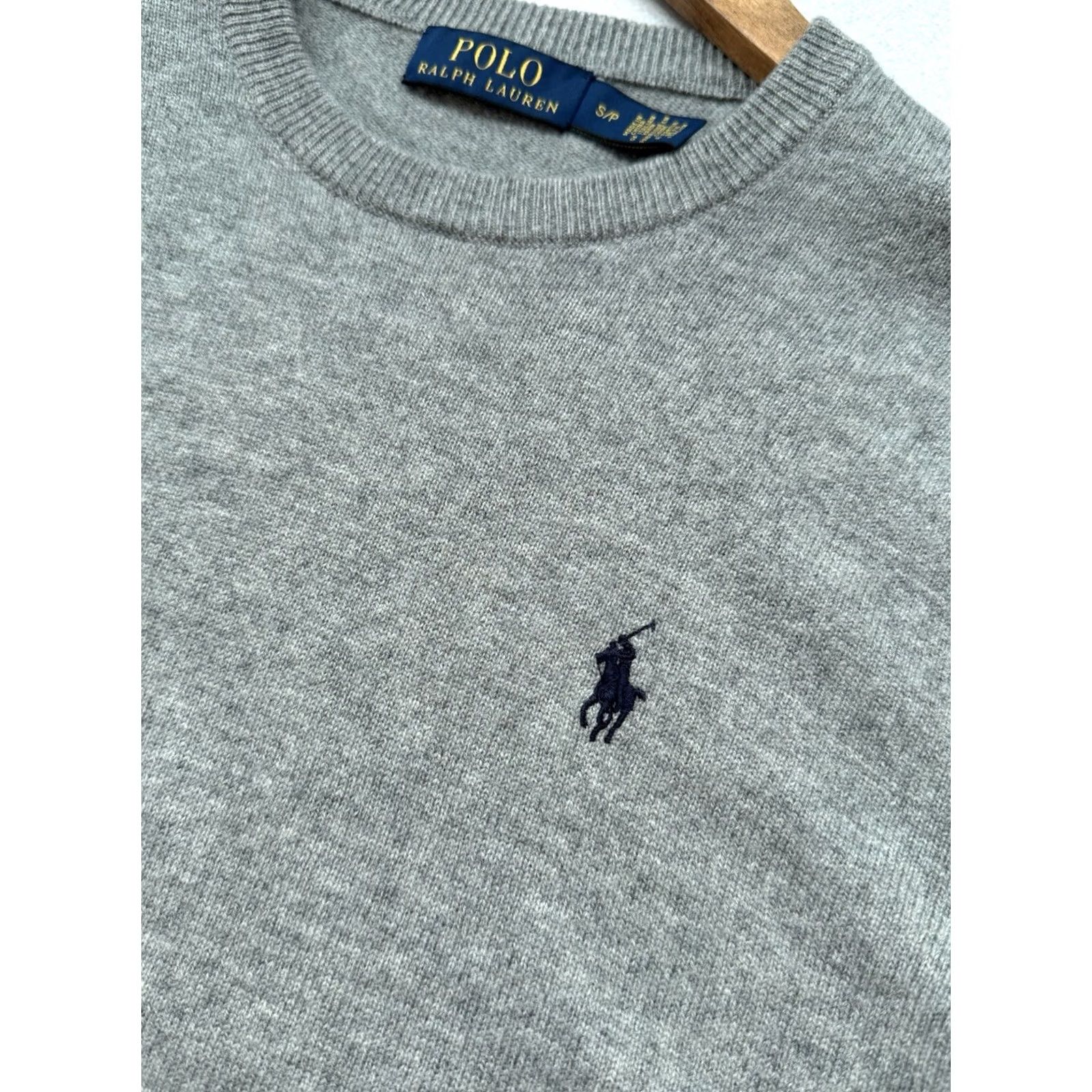 Polo Ralph Lauren VINTAGE Polo Ralph Lauren Classic Gray Wool Sweater Mens S Size US S / EU 44-46 / 1 - 3 Thumbnail