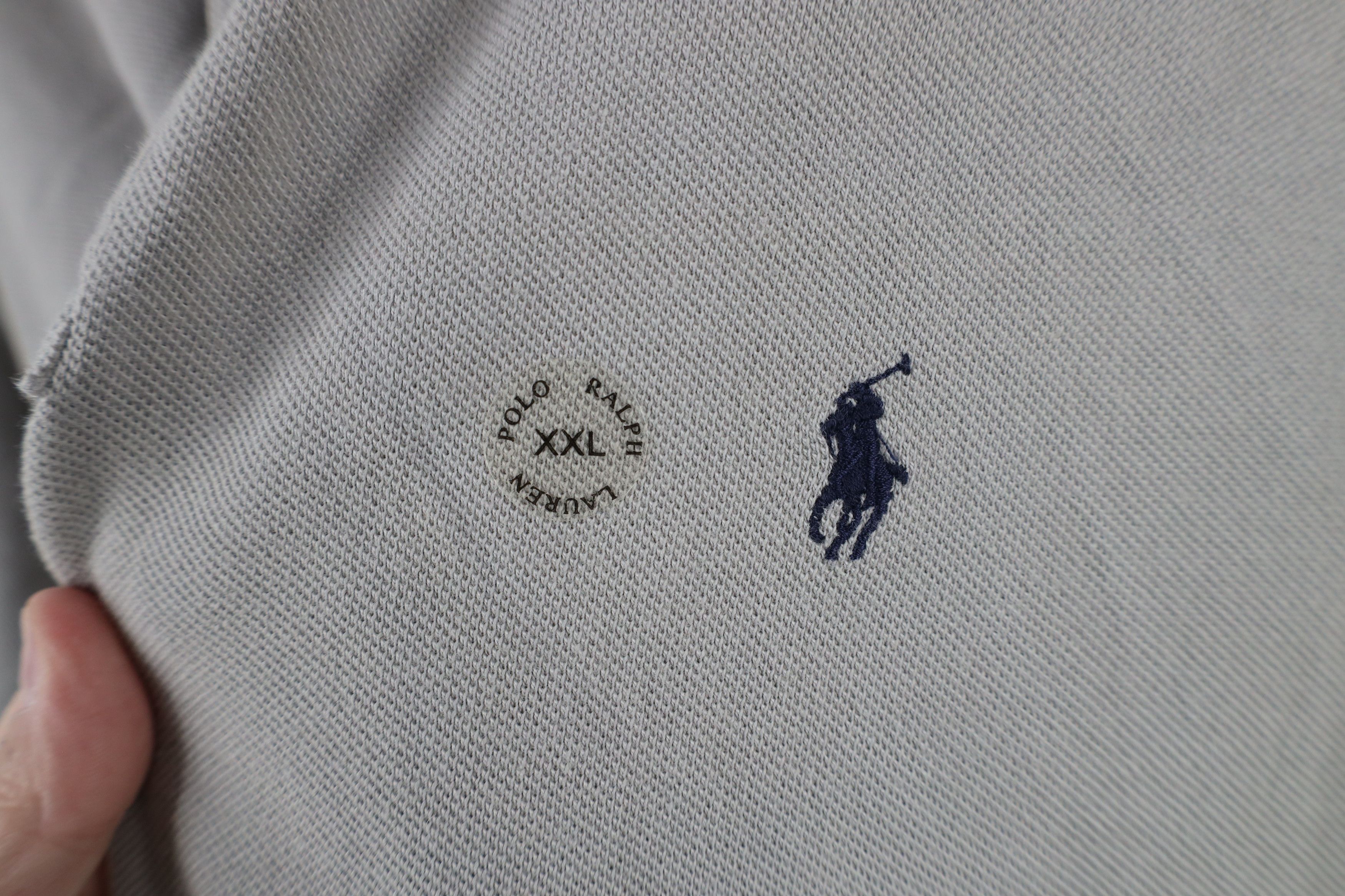 Ralph Lauren Deadstock Vintage 90s Ralph Lauren Collared Polo Shirt Gray Size US XXL / EU 58 / 5 - 4 Thumbnail