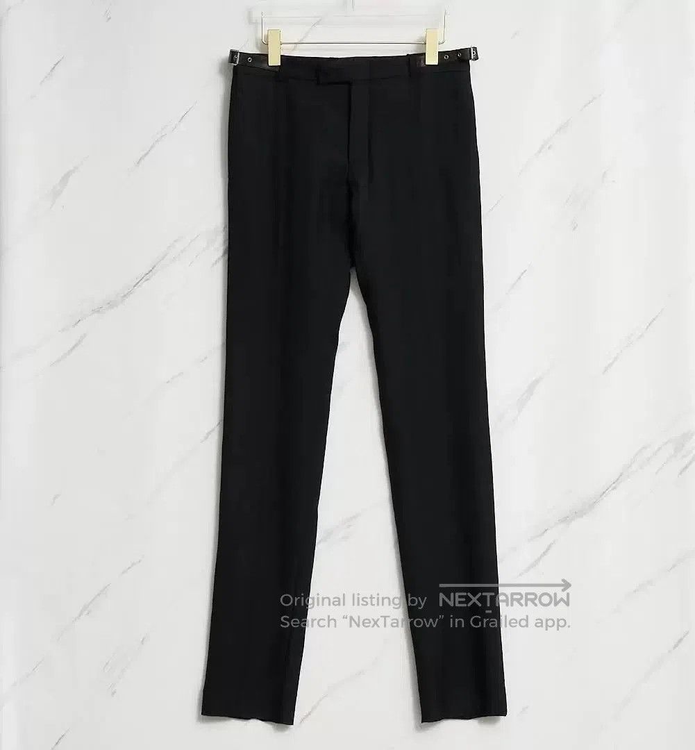 Saint Laurent Paris Saint Laurent Men's Black Wool Trousers. Size US 30 / EU 46 - 1 Thumbnail