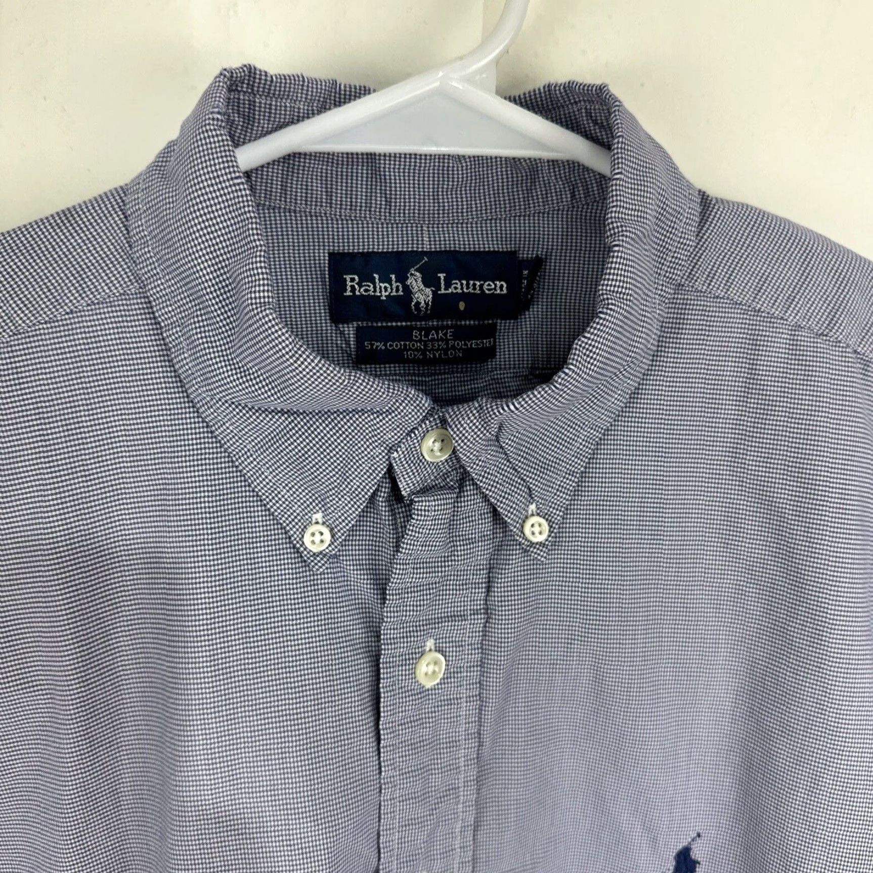 Polo Ralph Lauren Polo Ralph Lauren Shirt Mens XL Long Sleeve Lightweight Blue Nylon Pony Blake Size US XL / EU 56 / 4 - 3 Thumbnail