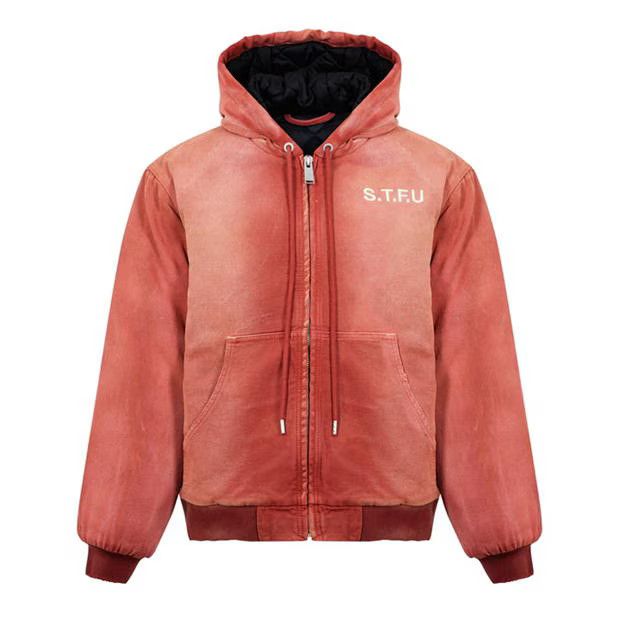 o1g2r1mq0524 Distressed Jackets in Red