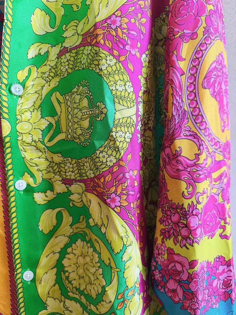 Versace Versace Main line baroque print shirt Size US XXS / EU 40 - 4 Thumbnail