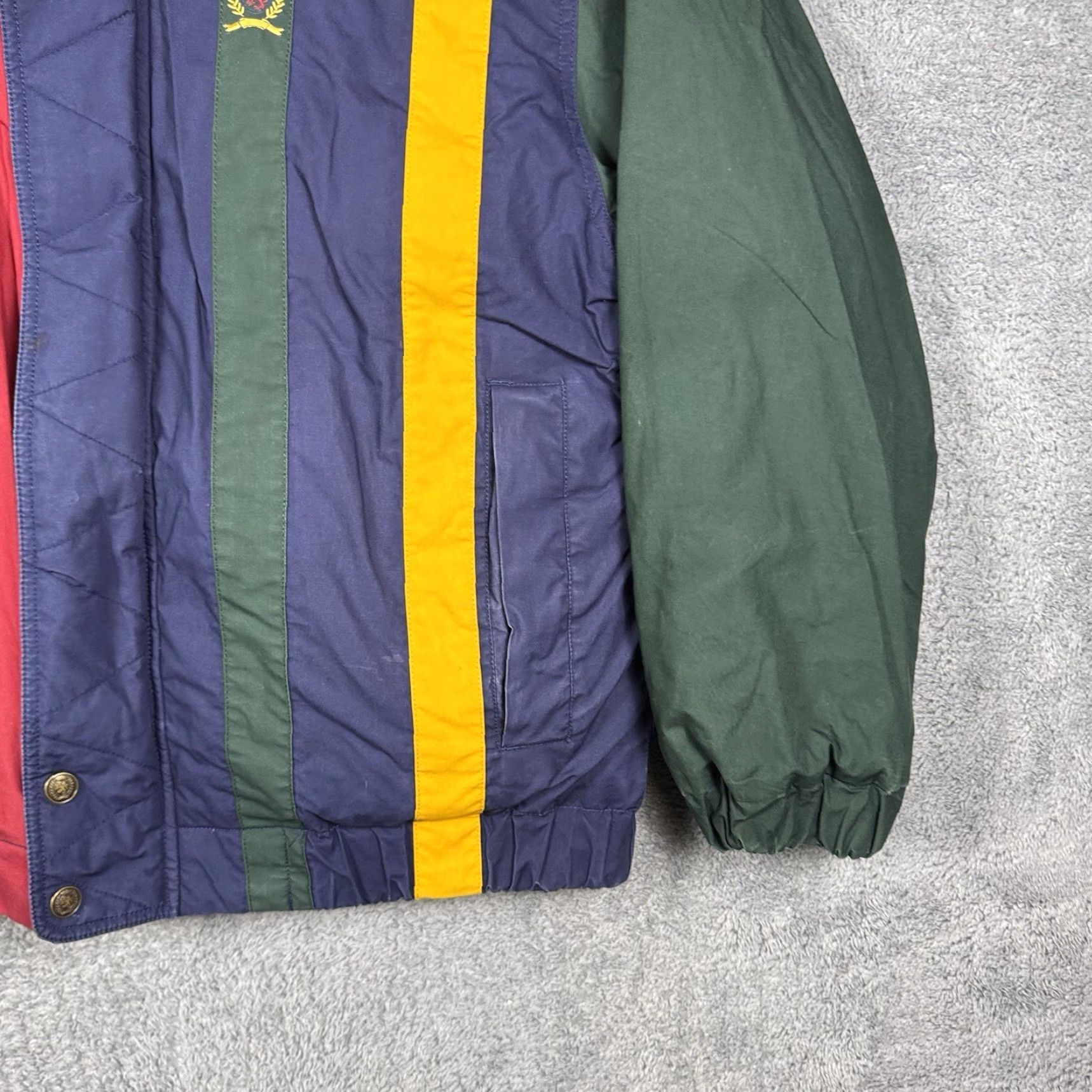Tommy Hilfiger VINTAGE Tommy Hilfiger Jacket Mens L Duck Down Puffer Rugby Full Zip Hooded 90s Size US L / EU 52-54 / 3 - 2 Thumbnail