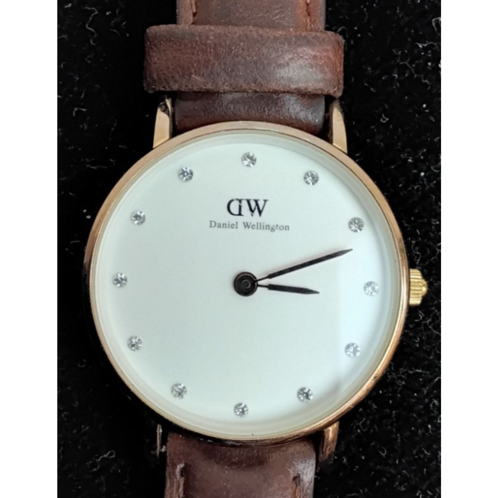 Daniel Wellington Daniel Wellington Ladies Watch Brown Leather Band Rhinestone Size ONE SIZE - 2 Thumbnail