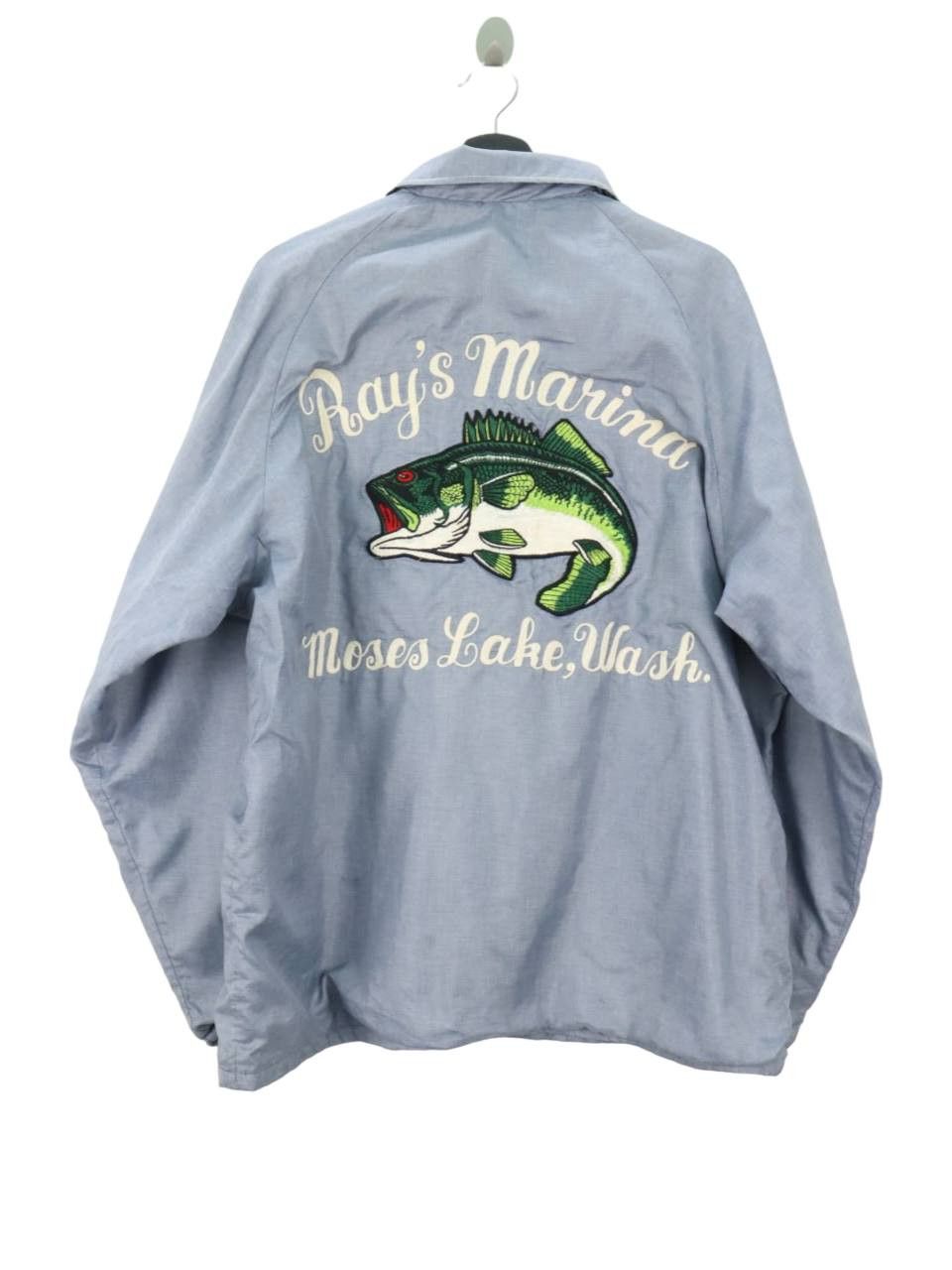 Vtg. Ray's Marina Moses Wash. Fishing Sportsman Hunt Jacket