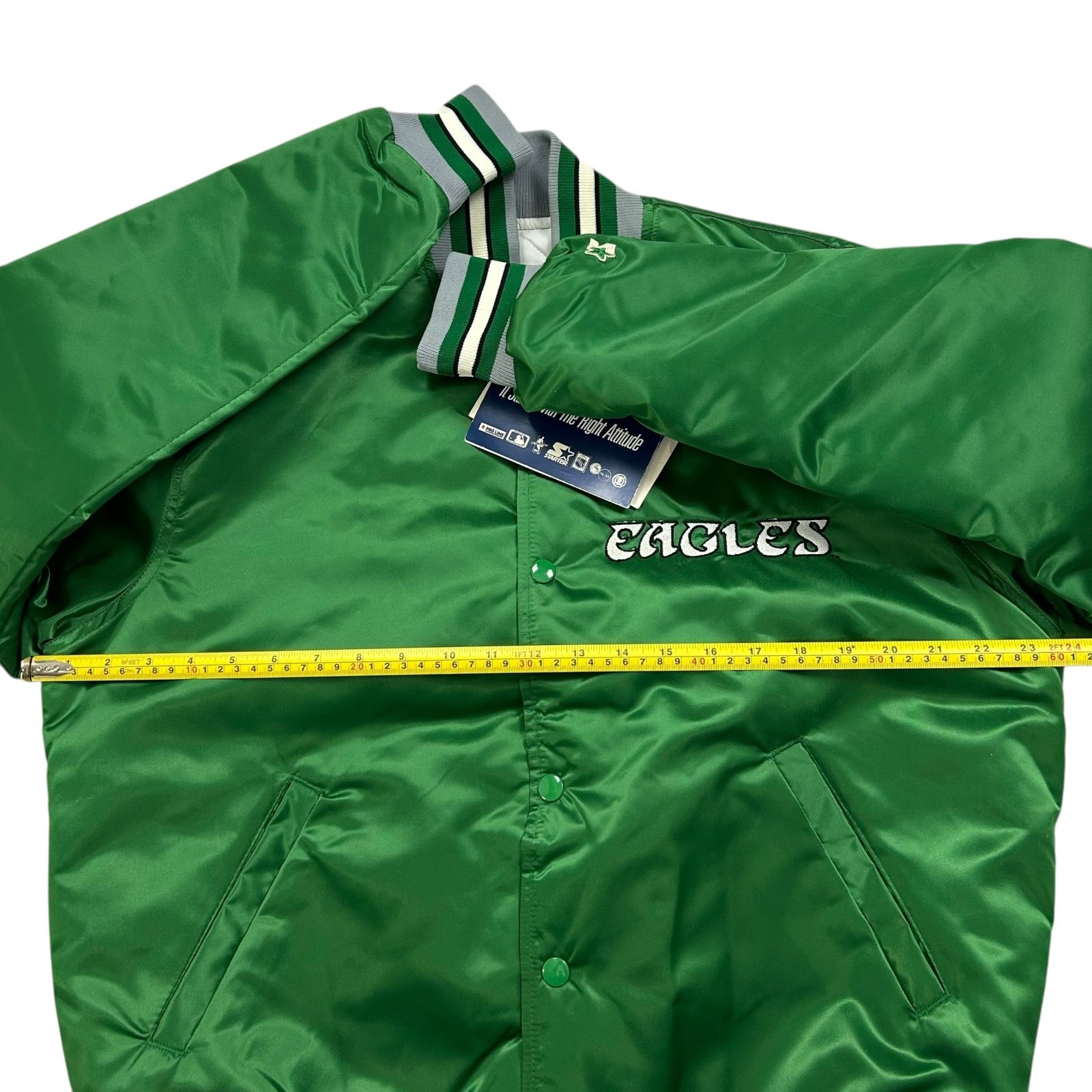 NFL VTG 90s PHILADELPHIA EAGLES STARTER SATIN JACKET BIG LOGO Size US M / EU 48-50 / 2 - 11 Thumbnail