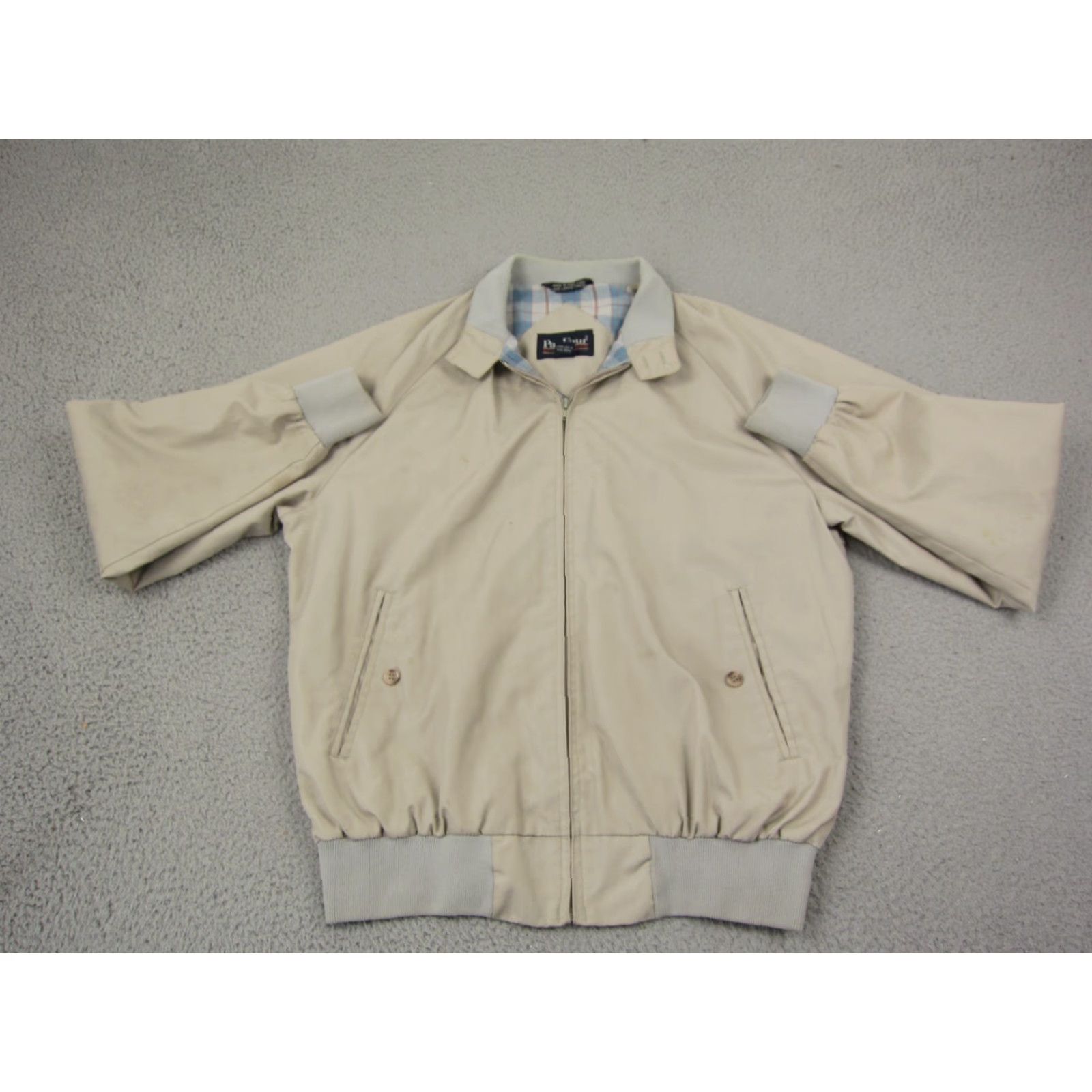 Vintage VINTAGE Par Four Bomber Jacket Mens LT Beige Full Zip 80s 90s Classic Casual Travel Winter Fall Size US L / EU 52-54 / 3 - 2 Thumbnail