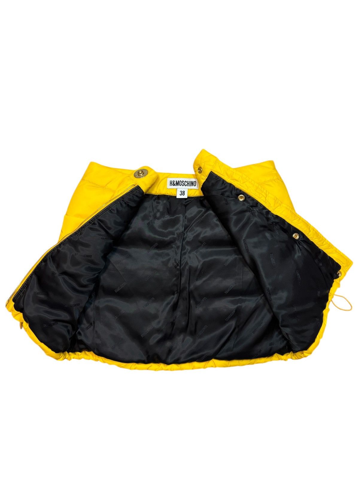 H&M × Moschino Moschino Skirt Puffy Style Big Gold Button Close Zip Size 26" / US 2 / IT 38 - 9 Thumbnail