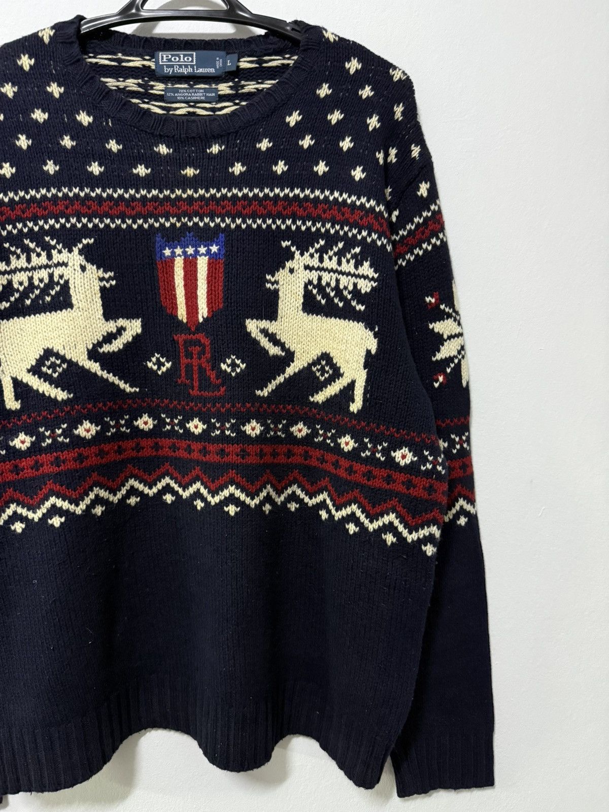 Polo Ralph Lauren Vintage 90s Polo Ralph Lauren Christmas reindeer sweater Size US L / EU 52-54 / 3 - 2 Thumbnail