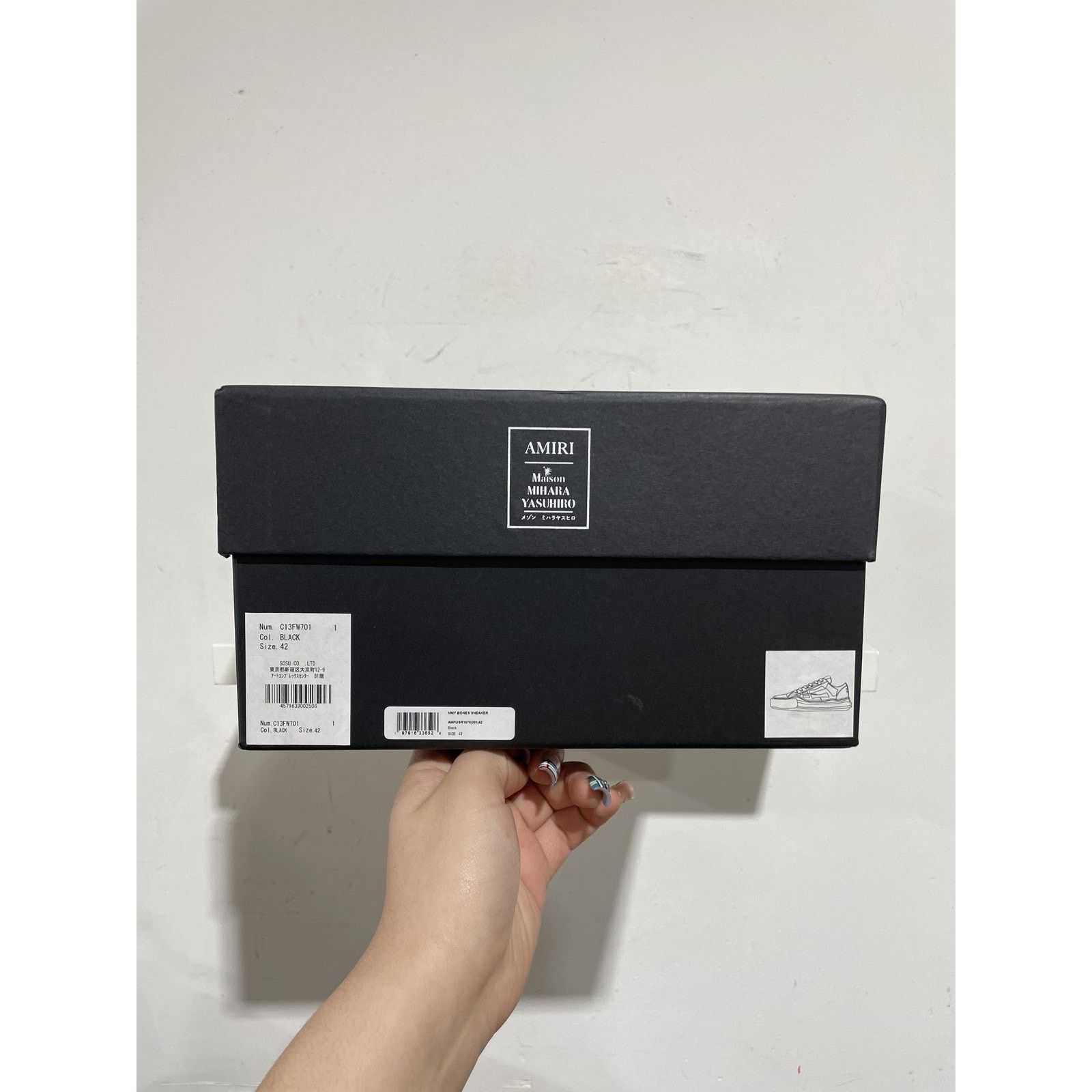 Amiri AMIRI MAISON MIHARA BLACK MMY BONES SIZE 9 NEW Size US 9 / EU 42 - 9 Thumbnail
