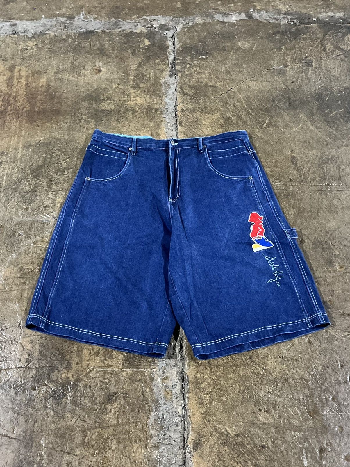 JNCO Crazy Y2K Shadow Boy Baggy Jorts Carpenter Skater Shorts Size US 38 / EU 54 - 1 Thumbnail