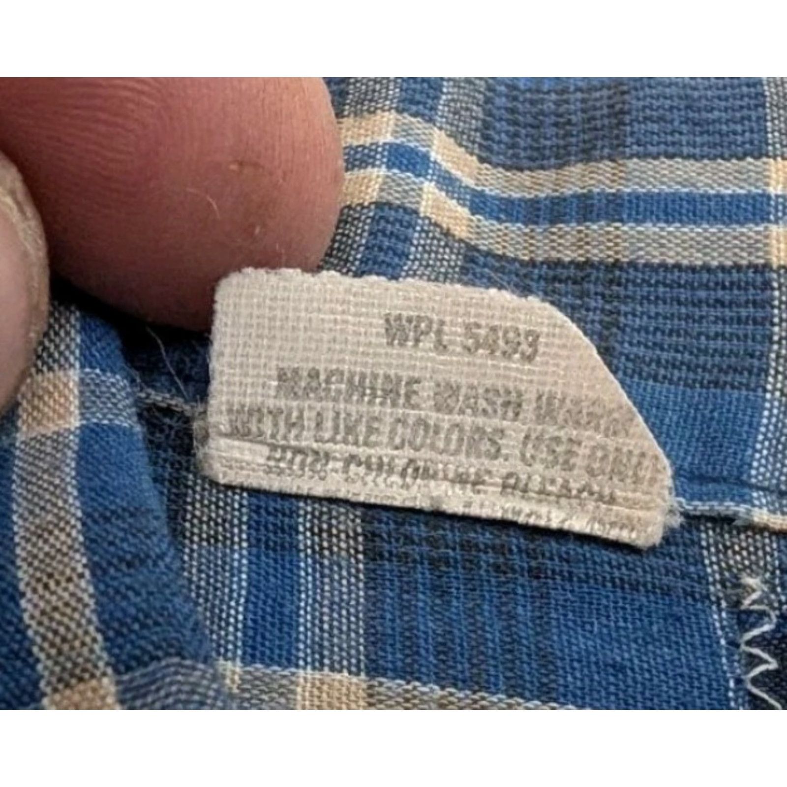 Vintage VINTAGE DeeCee Big Man Blue Plaid Western Cowboy Shirt Button Up 2XL USA Made Men Casual Shirt Size US XXL / EU 58 / 5 - 6 Thumbnail
