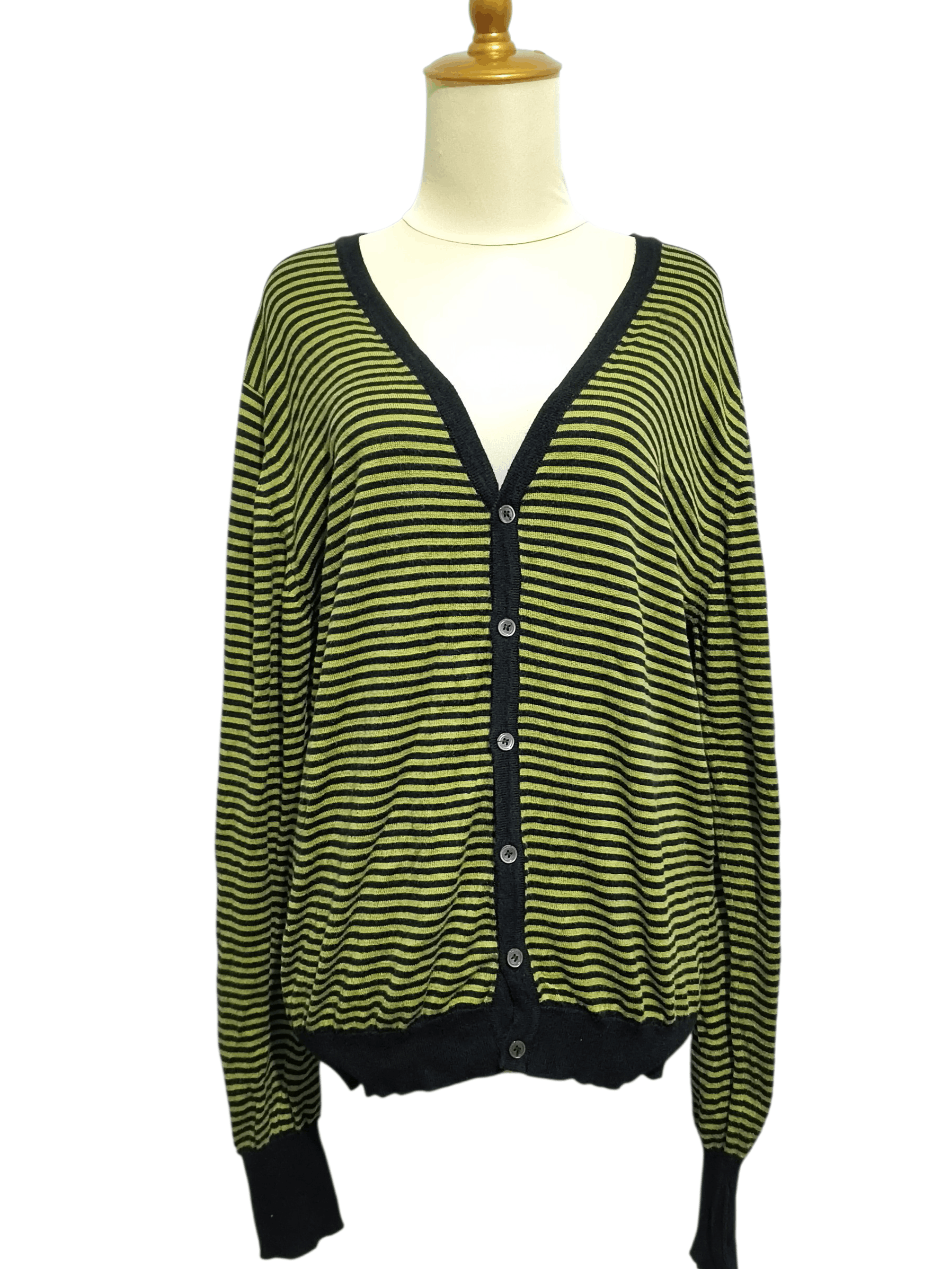 John Smedley John Smedley Sea Island Women Striped Cardigan Size M / US 6-8 / IT 42-44 - 1 Thumbnail