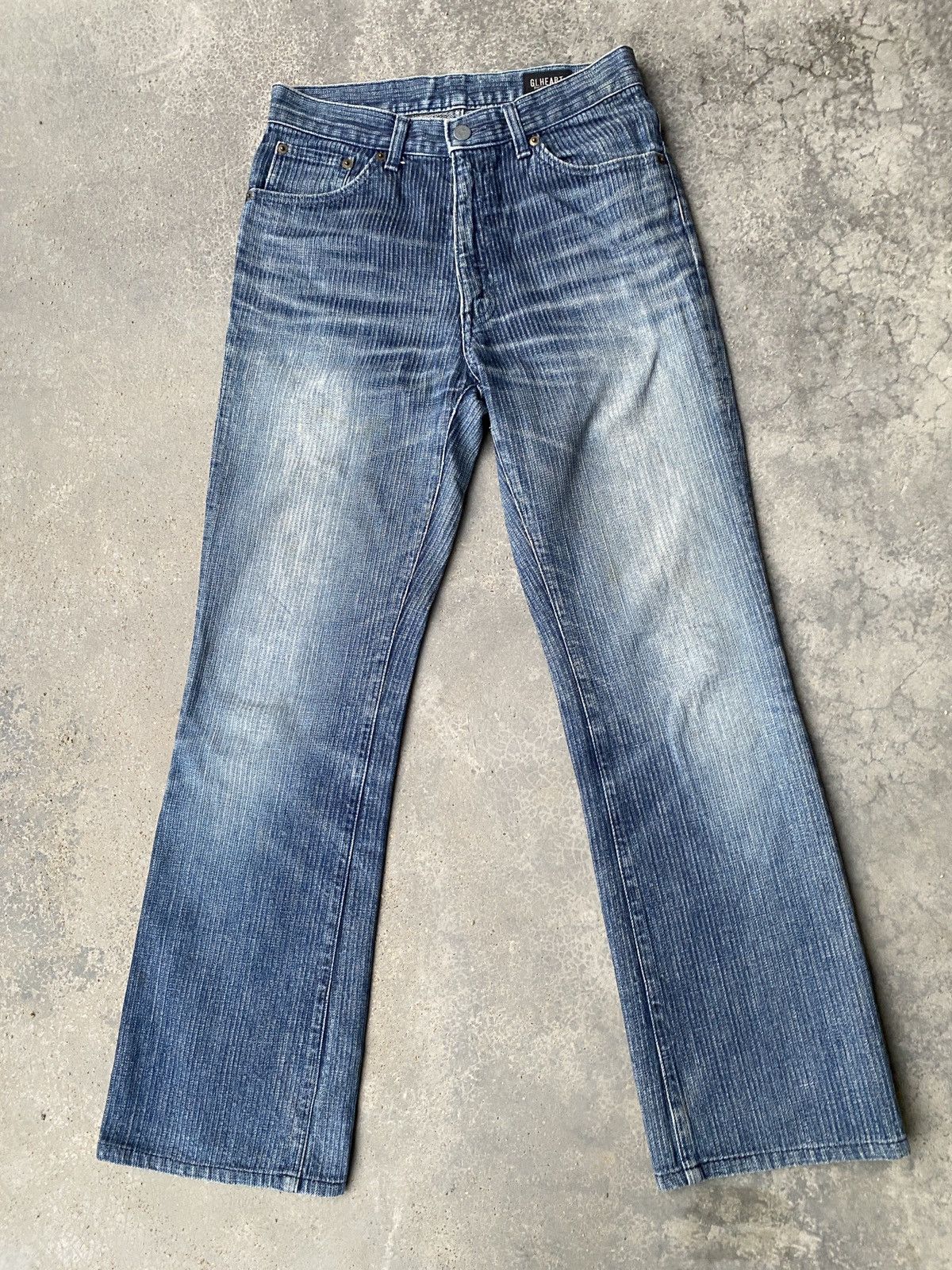 GL heart hikory denim