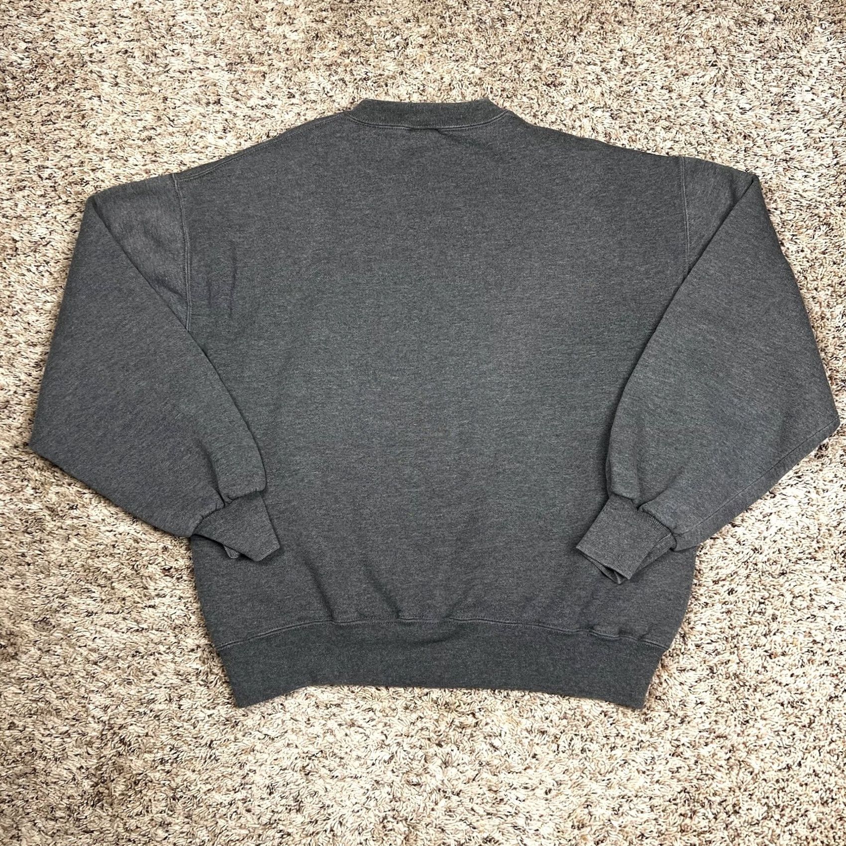 Russell Athletic VINTAGE Russell Athletic Sweatshirt Gray Blank Crewneck L Adults Unisex 90s / 60/40 Polyester Cotton Size US L / EU 52-54 / 3 - 3 Thumbnail