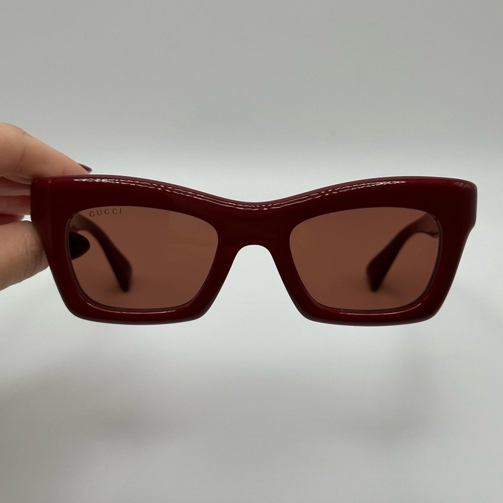 Gucci NEW GUCCI Sunglasses GG1773S 003 Burgundy Brown Women Size ONE SIZE - 3 Thumbnail