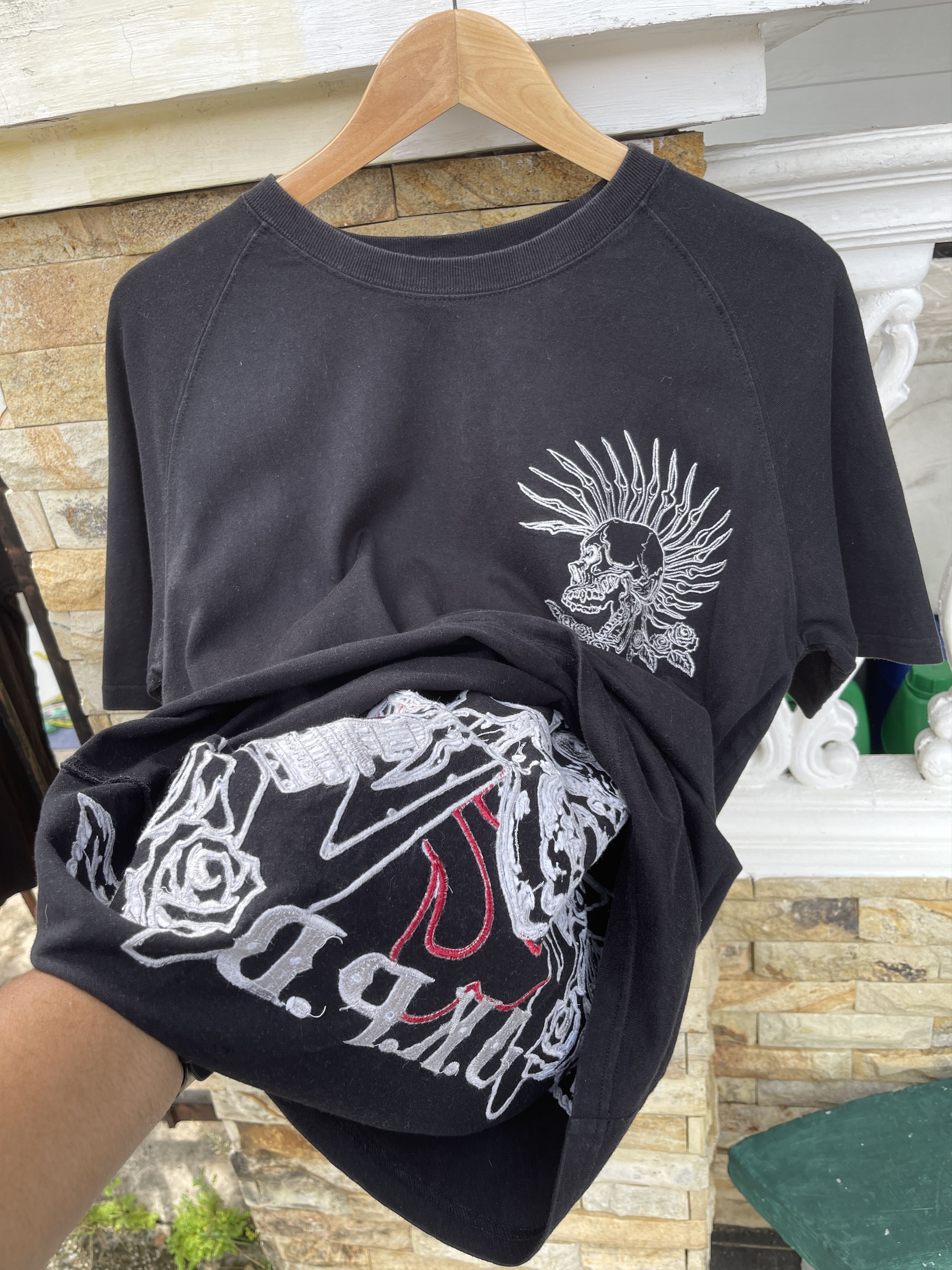 Hysteric Glamour Last Drop🔥Vtg Junkys Paradise Punk Rock Embroidered T-Shirt Size US L / EU 52-54 / 3 - 7 Thumbnail