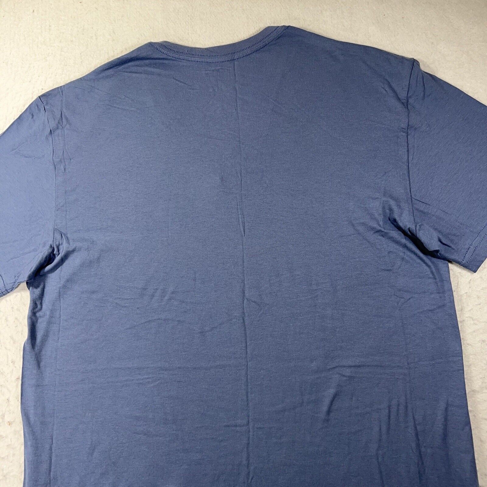Polo Ralph Lauren Polo Ralph Lauren Large V-Neck Blue T Shirt Navy Pony Logo Size US L / EU 52-54 / 3 - 7 Thumbnail