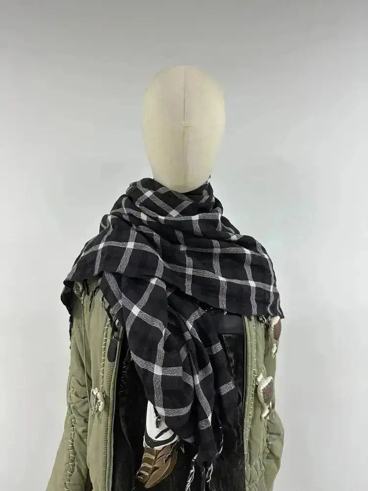 Yohji Yamamoto Yohji Yamamoto Y's Plaid Scarf-2505 Size ONE SIZE - 1 Thumbnail