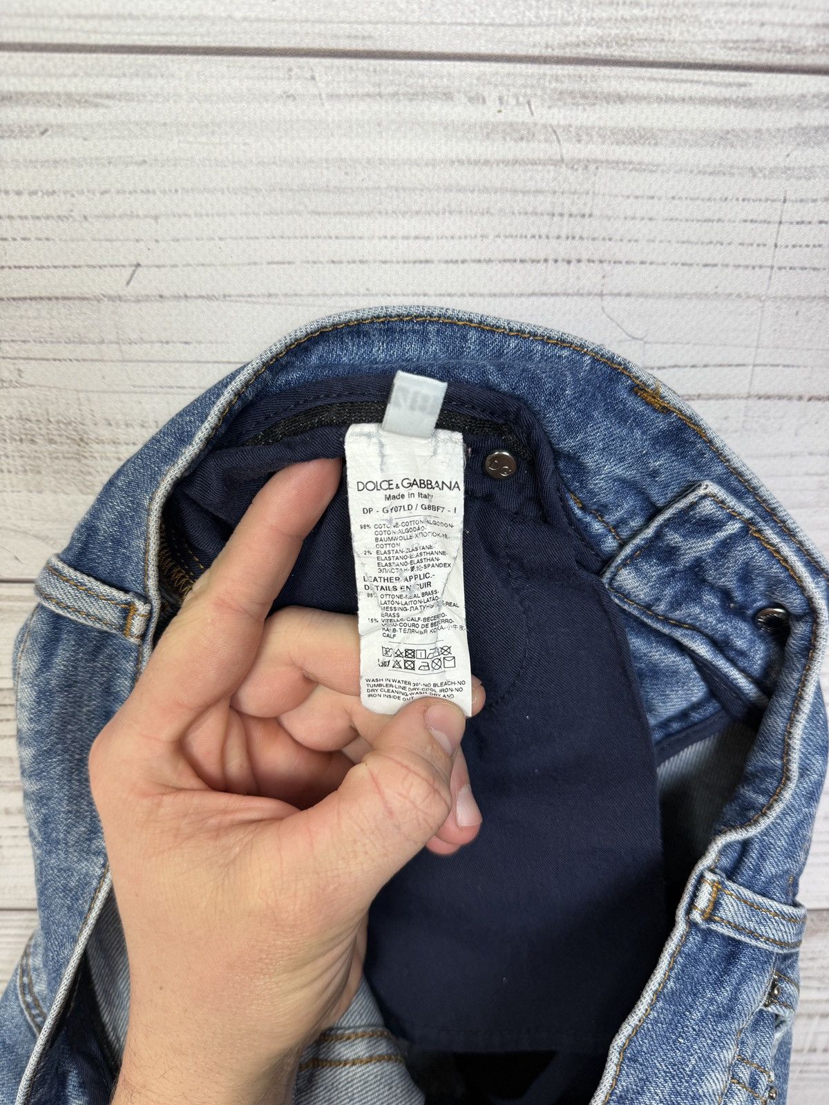 Dolce & Gabbana Crazy Vintage Dolce & Gabbana Jeans Metal Logo Size 34" / US 12 / IT 48 - 17 Thumbnail