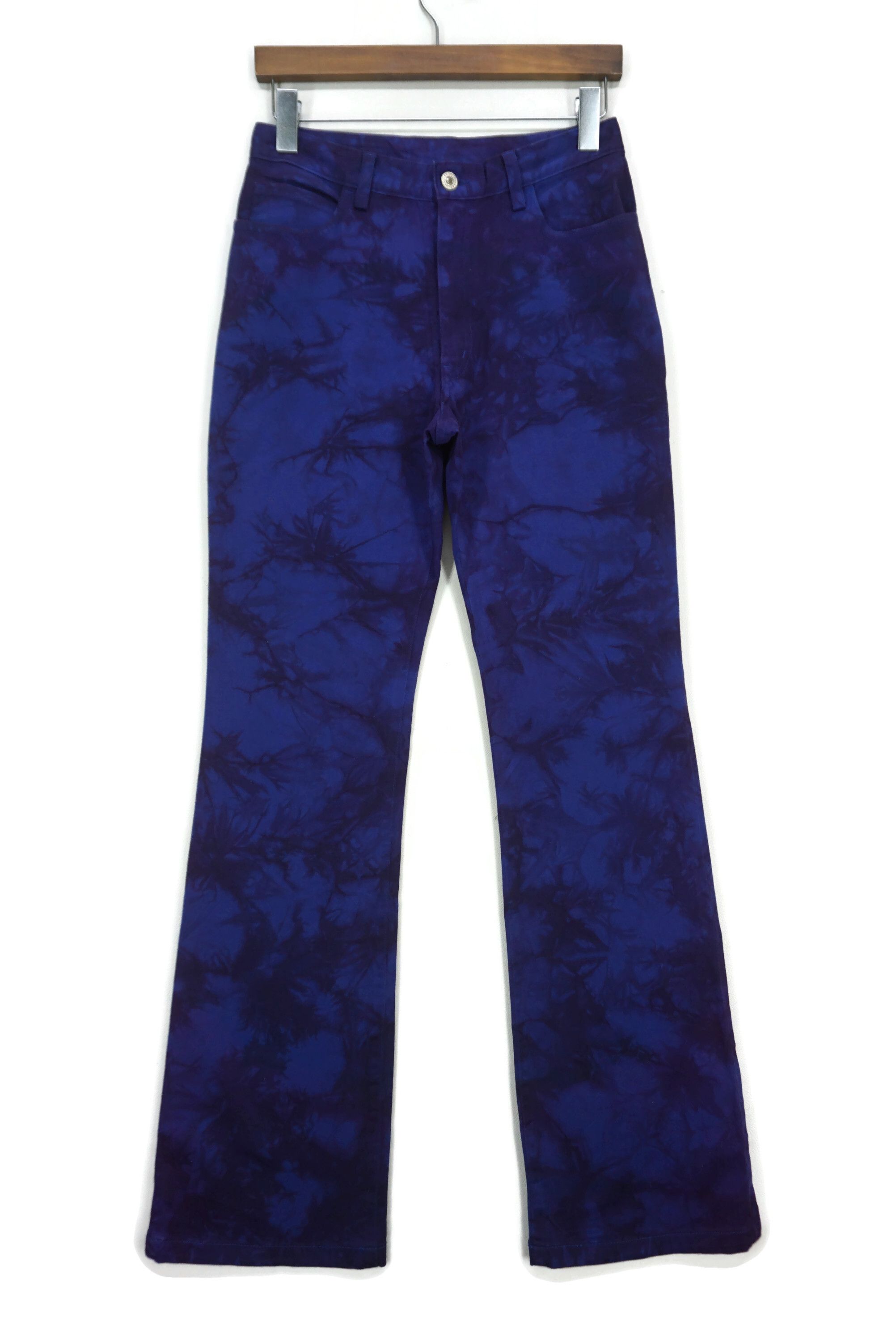 Japanese Brand Et Boite Pants fit W27xL33 High-Waisted Bootcut Dye Flared Size 27" / US 4 / IT 40 - 1 Thumbnail