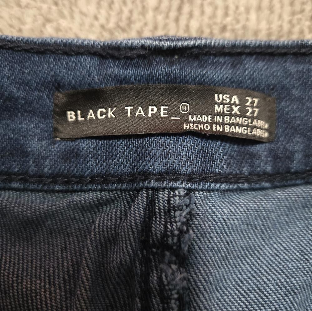 Designer Black Tape Shorts Size 27" / US 4 / IT 40 - 5 Thumbnail