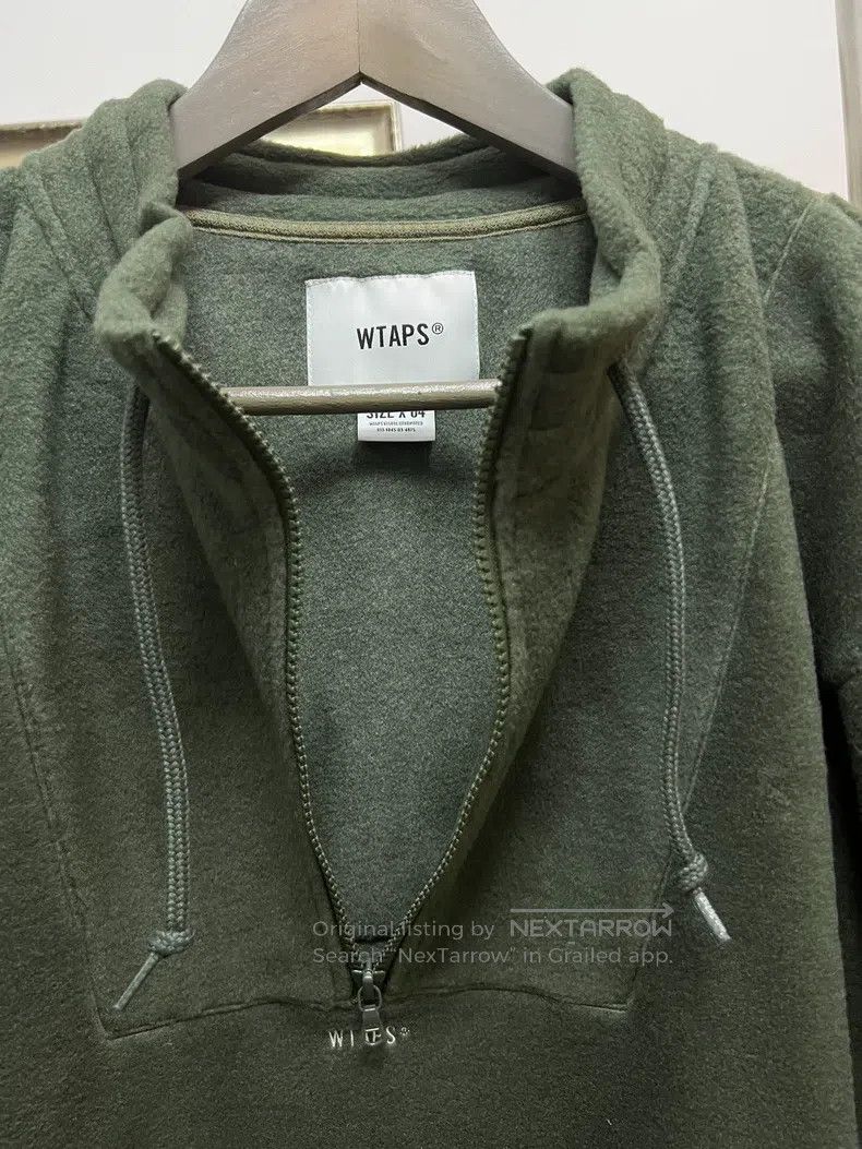 Wtaps Wtaps Military green half-zipper hooded fleece knit sweate Size US XL / EU 56 / 4 - 3 Thumbnail