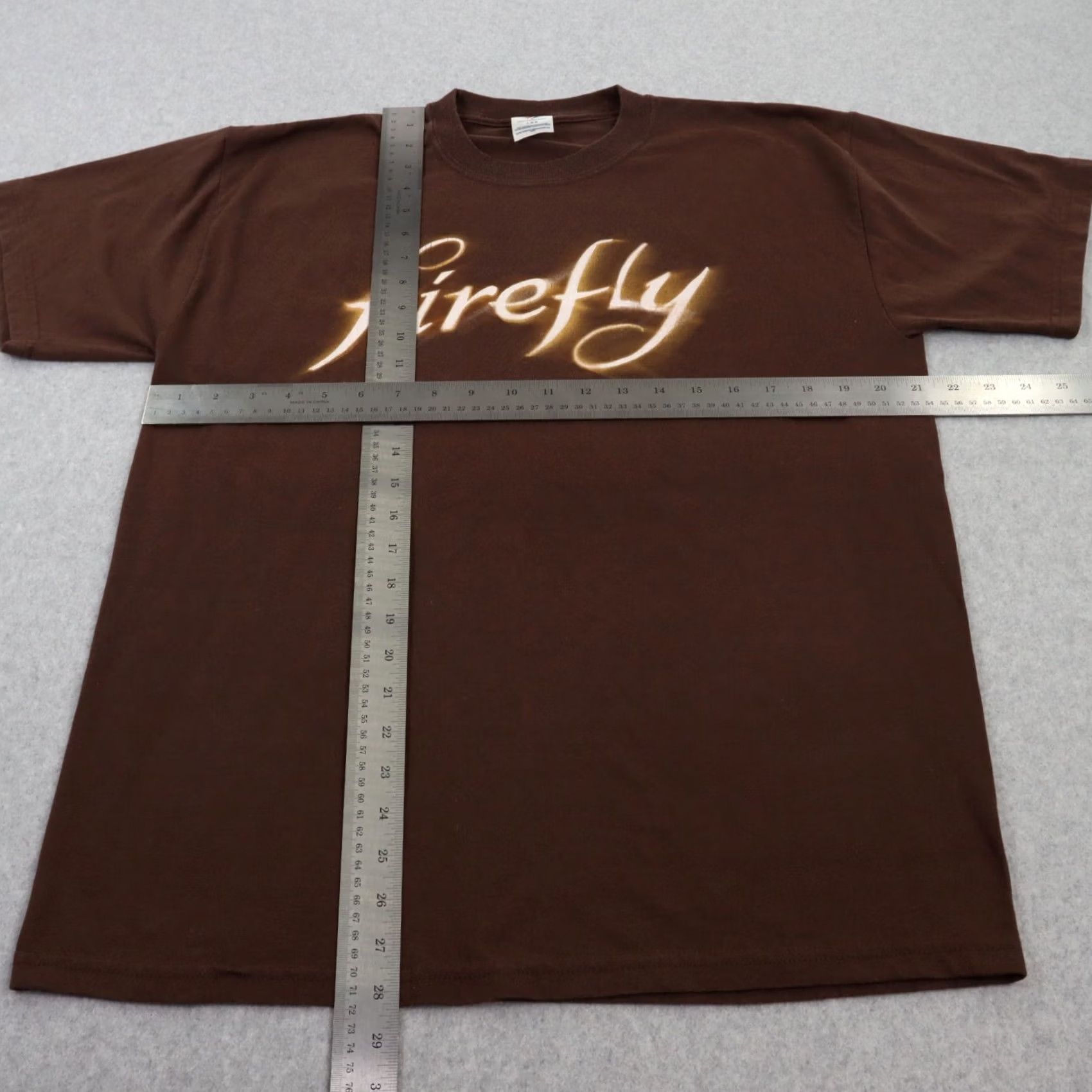 Jerzees Firefly TV Show Serenity Mens LARGE IN Brown T-Shirt RARE Size US L / EU 52-54 / 3 - 3 Thumbnail