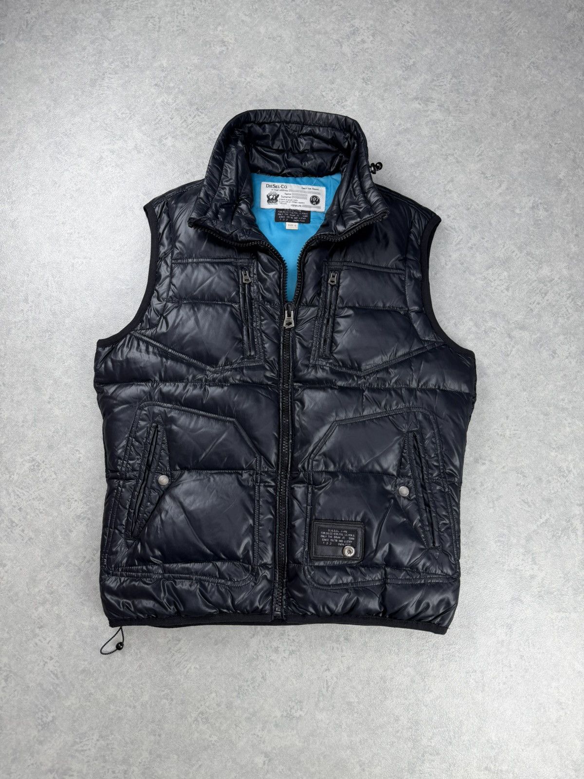 Diesel Vintage Diesel Puffer Vest Black Size L Size US L / EU 52-54 / 3 - 1 Thumbnail