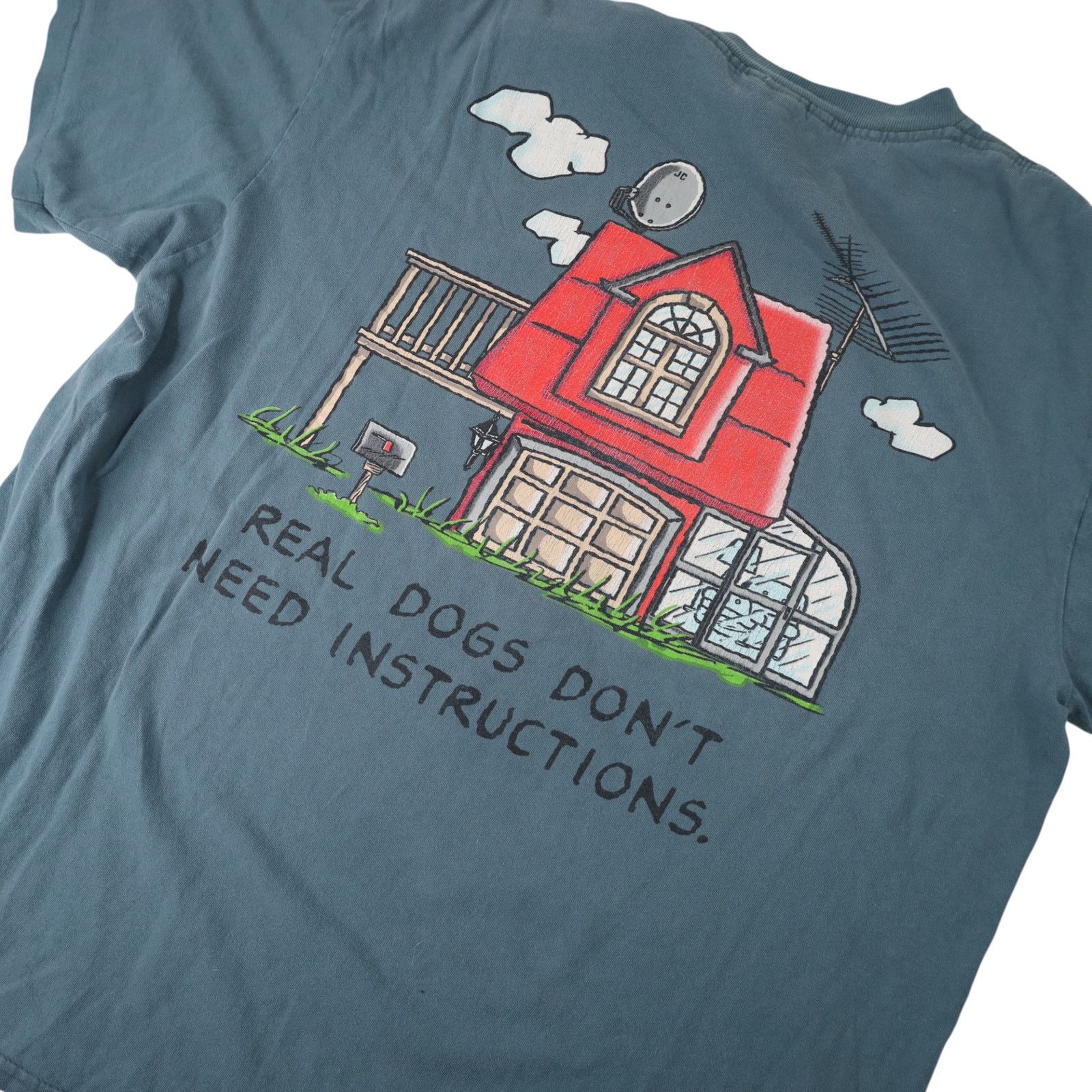 Peanuts × Vintage VTG Peanuts Snoopy "Real Dogs Don't Need Instructions" T Size US XL / EU 56 / 4 - 14 Thumbnail