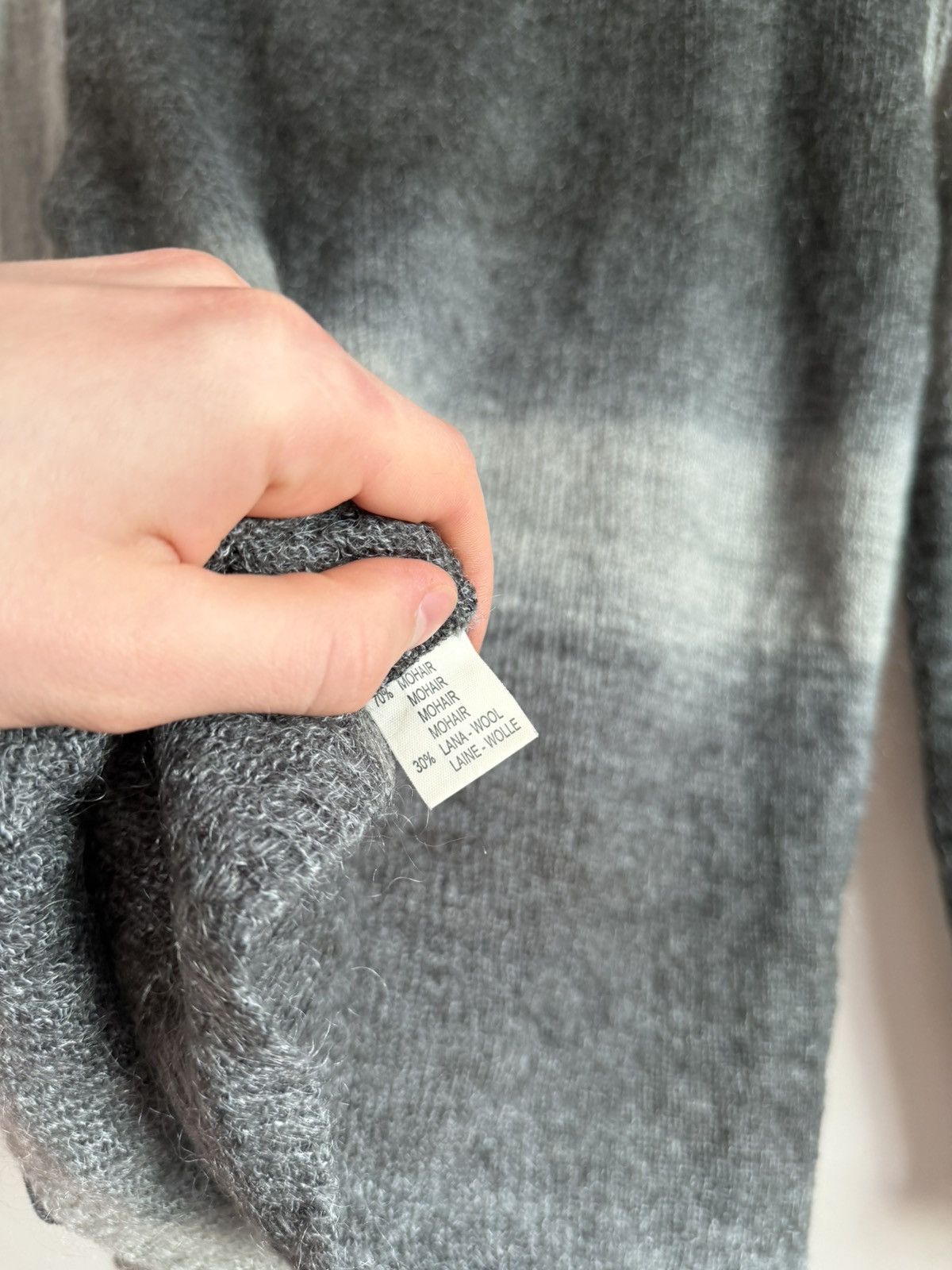 Vintage Gradient Mohair Knit Sweater with Scarf Detail Size M / US 6-8 / IT 42-44 - 8 Thumbnail