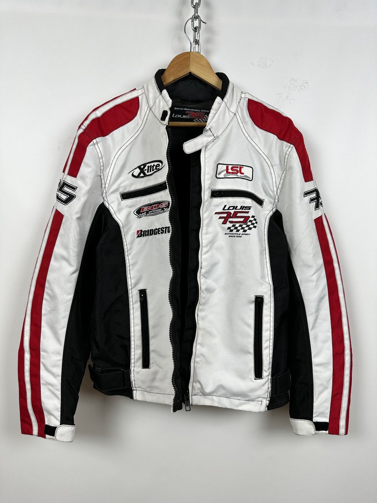 Vintage Vintage Bridgestone Louis 75 Motorcycle Racing Jacket Size US L / EU 52-54 / 3 - 6 Thumbnail