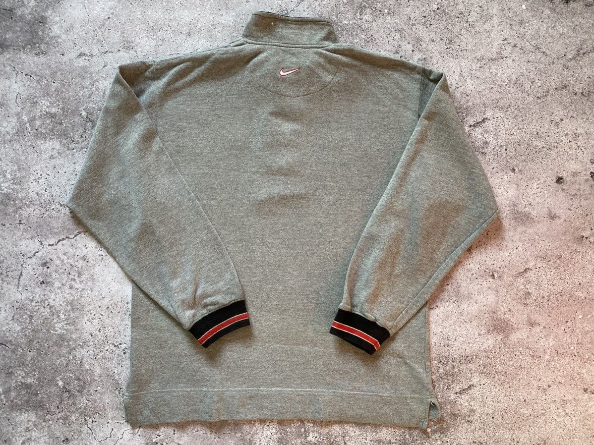 Nike × Vintage Vintage 90s Nike Sweatshirt Small Logo 1/4 Zip Size US M / EU 48-50 / 2 - 9 Thumbnail
