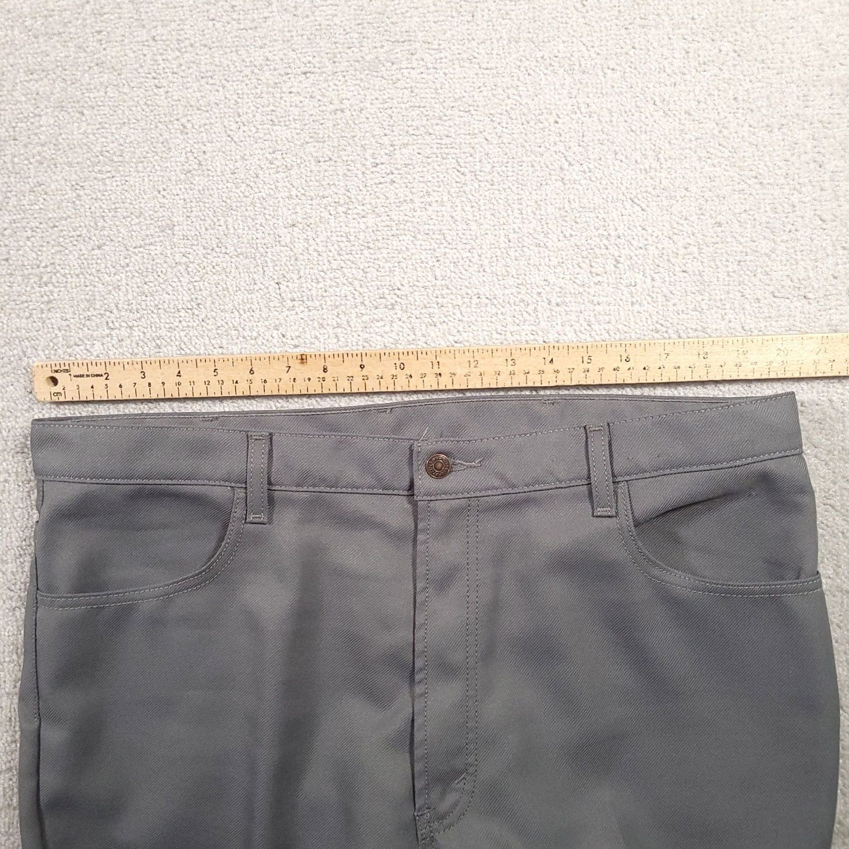 Levi's Levi's 517 Pants Mens 40x29 Gray Slacks Trousers Bootcut Inseam 27" Regular Straight Pants Mens Brand Levi's 80s 90s USA Vintage Gray Size US 40 / EU 56 - 2 Thumbnail