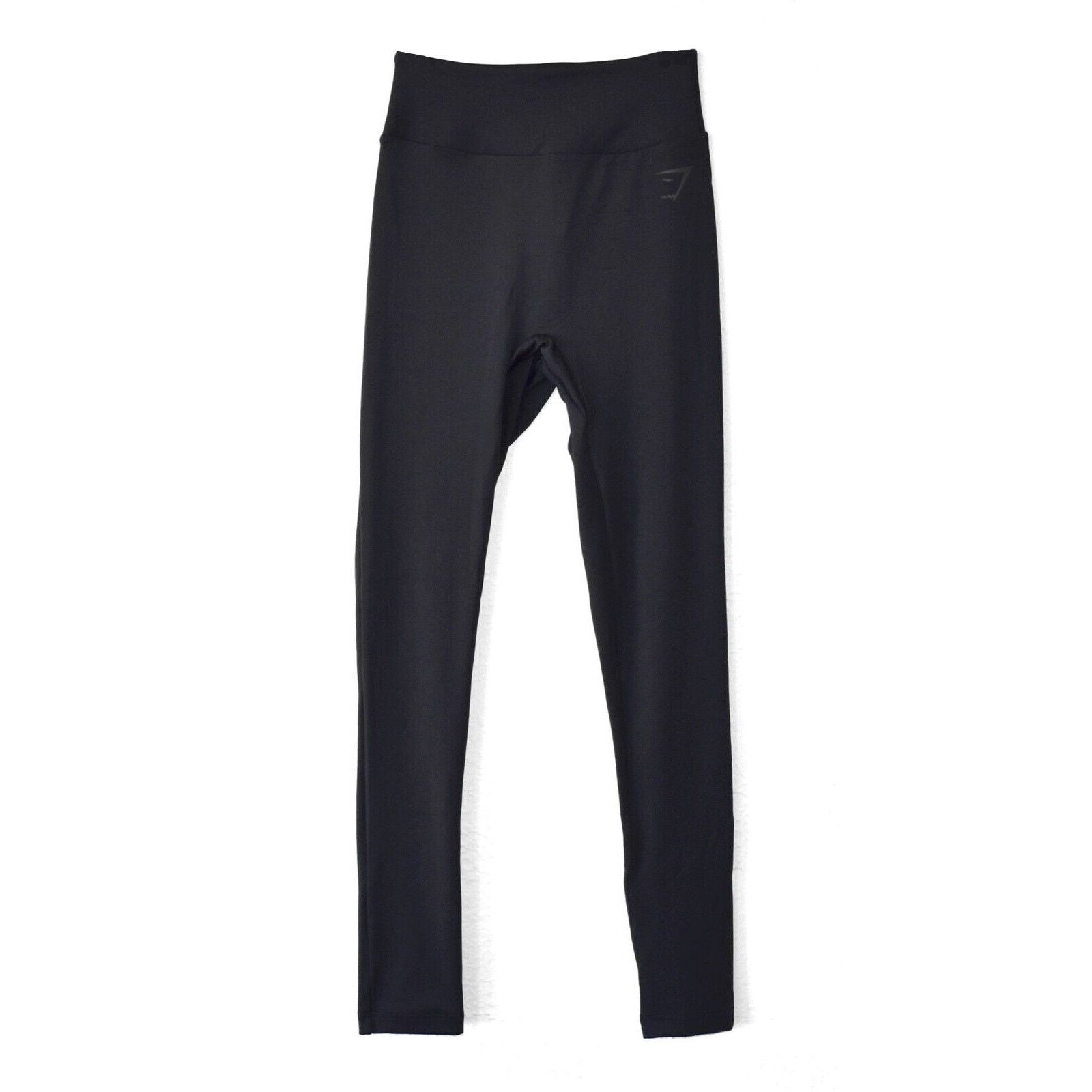 Gymshark NEW GYMSHARK Black Logo Print Front Yoga Legging Pants Sz S Size 24" / US 00 / IT 34 - 1 Thumbnail