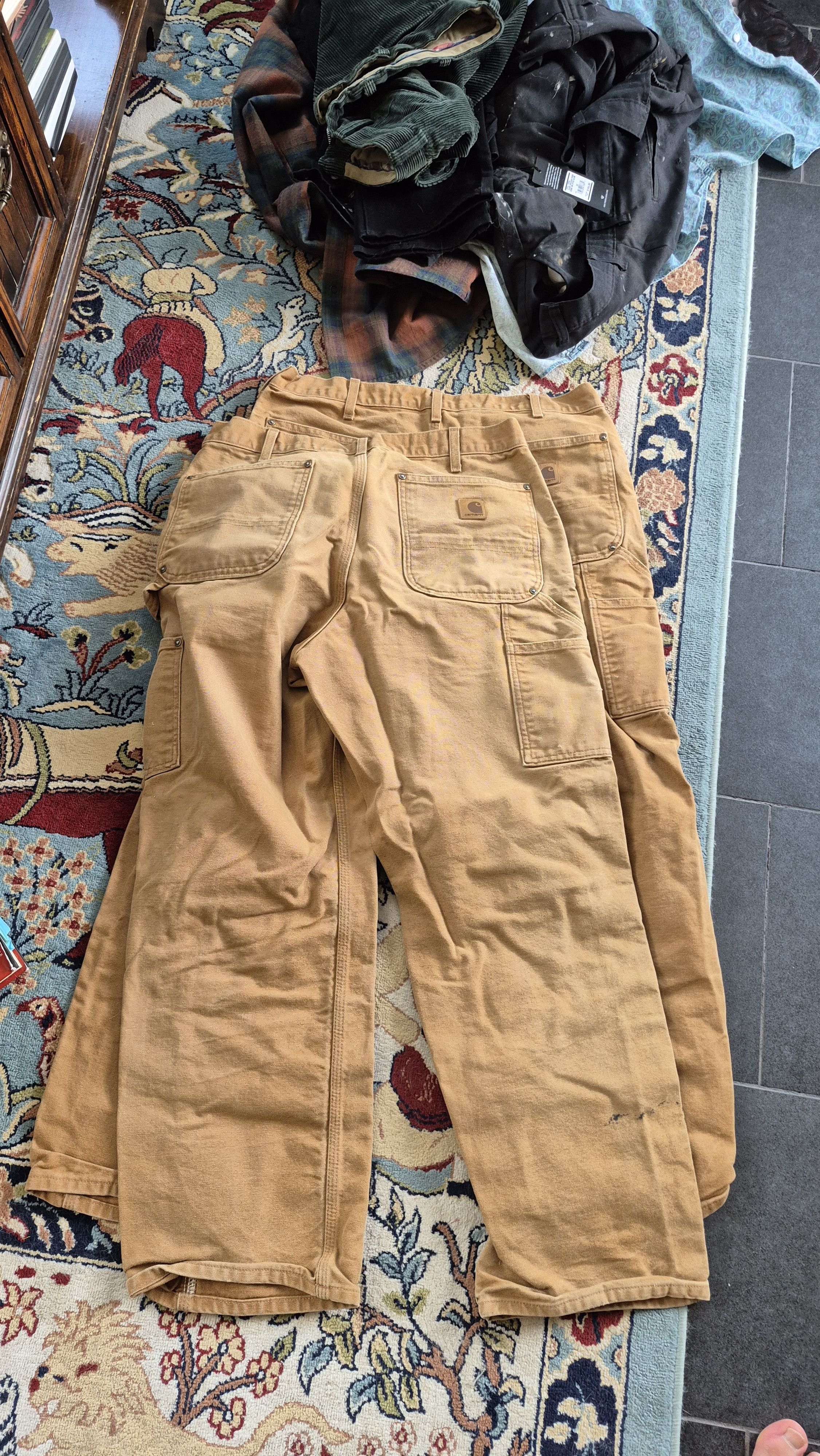 Carhartt 2x Carhartt Five Poc Double Knee Size US 33 - 1 Thumbnail