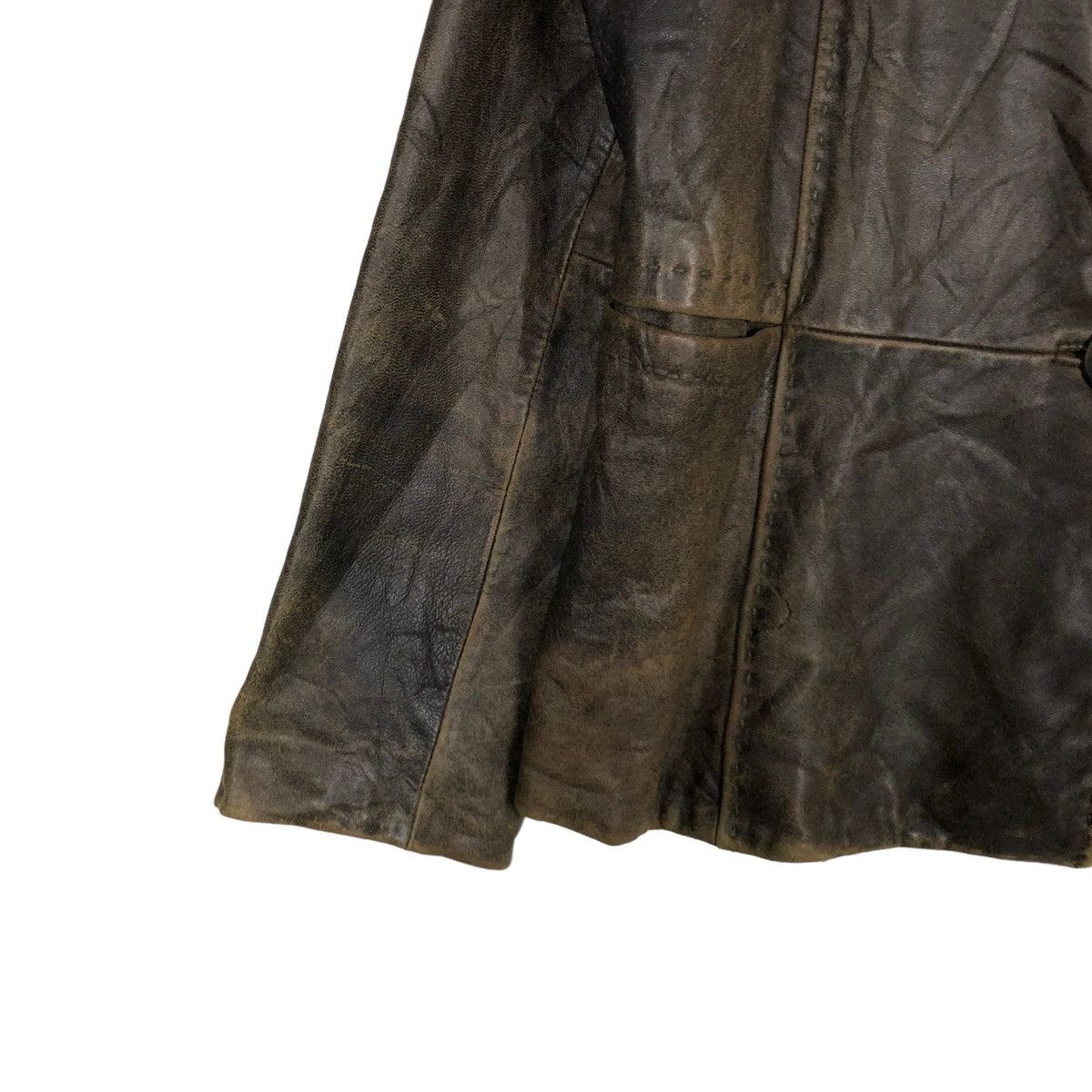 Genuine Leather 🔥90s Vintage Genuine Leather Jacket Gianni Lo GuidiceMilano Size US M / EU 48-50 / 2 - 4 Thumbnail