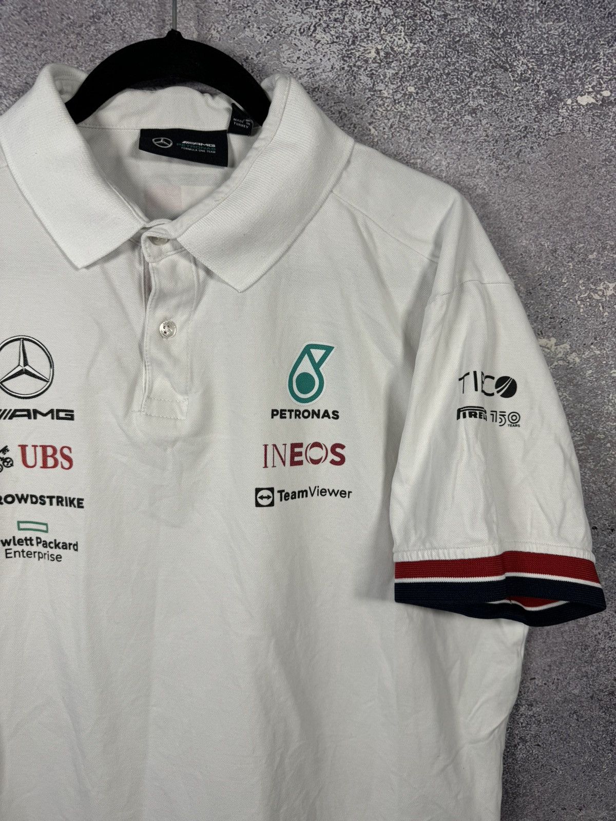 Formula 1 × Mercedes-Benz × Vintage Petronas Mercedes-Benz AMG F-1 Polos Formula 1 Team 2XL sz Size US XXL / EU 58 / 5 - 6 Thumbnail