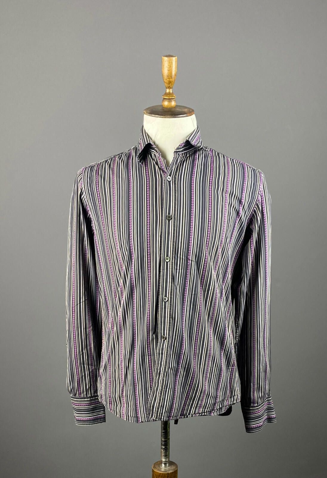 Ted Baker Men Ted Baker Multicolor Striped Dress Shirt Size 4 Size US M / EU 48-50 / 2 - 1 Thumbnail