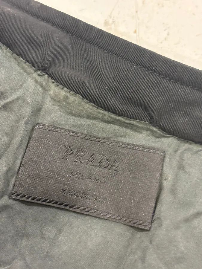 Prada SS1999 Prada Black Nylon Zip Moto Jacket Size US S / EU 44-46 / 1 - 10 Thumbnail