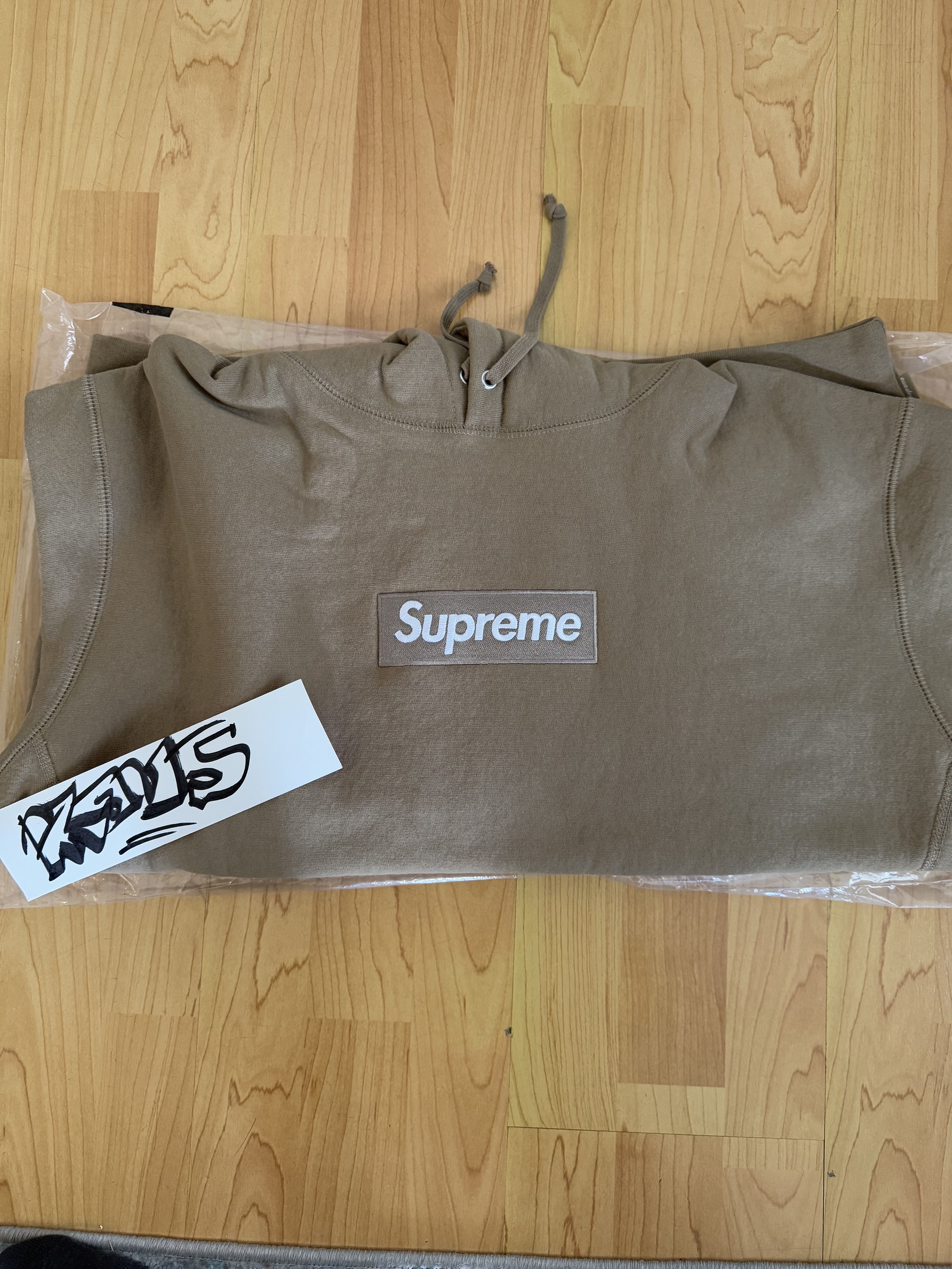 Supreme Supreme Box Logo Hooded Sweatshirt (FW23) Dark Sand Medium Size US M / EU 48-50 / 2 - 1 Thumbnail