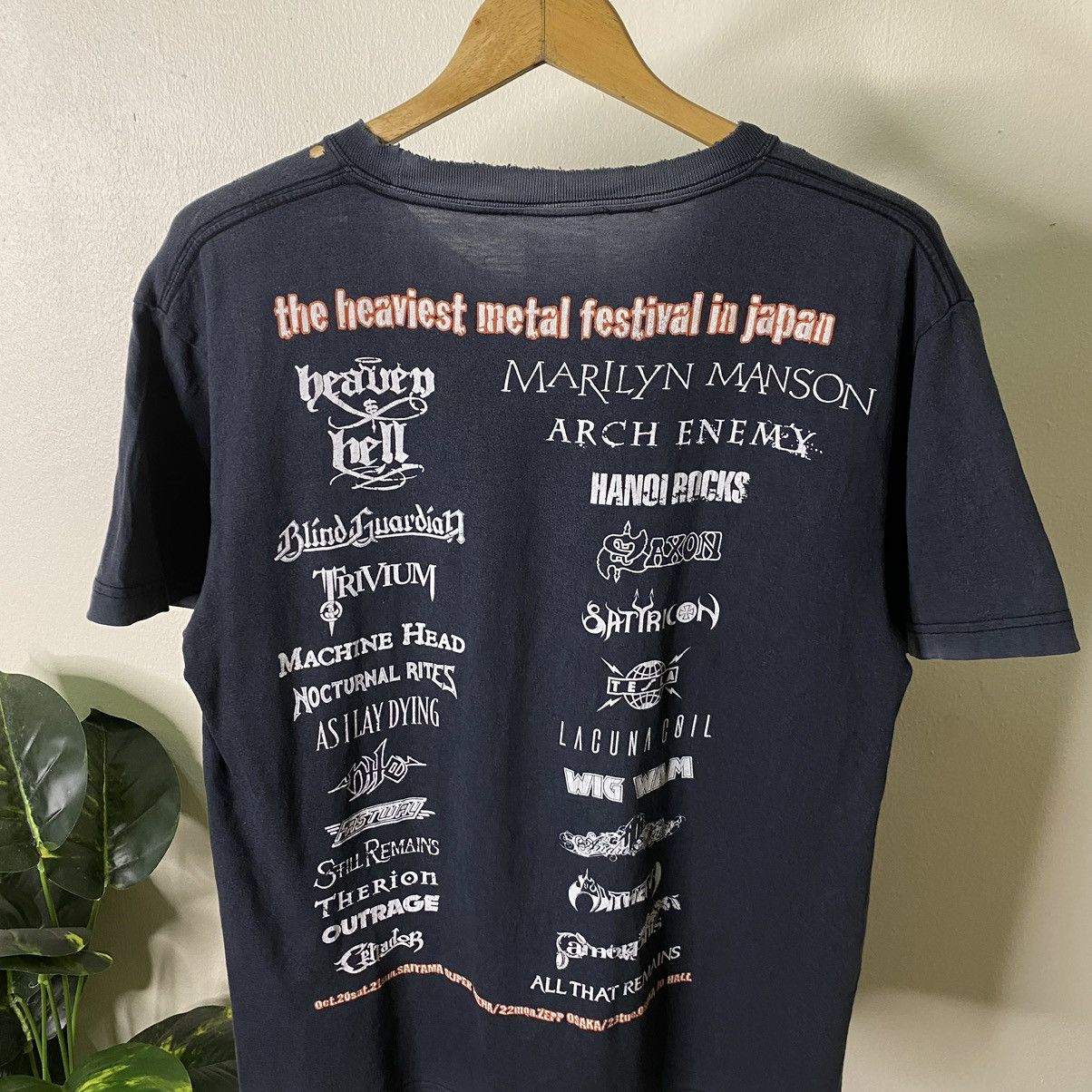 Band Tees × Vintage 2007 Loudpark The Heaviest Metal in Japan Marilyn Manson Tee Size US M / EU 48-50 / 2 - 8 Thumbnail
