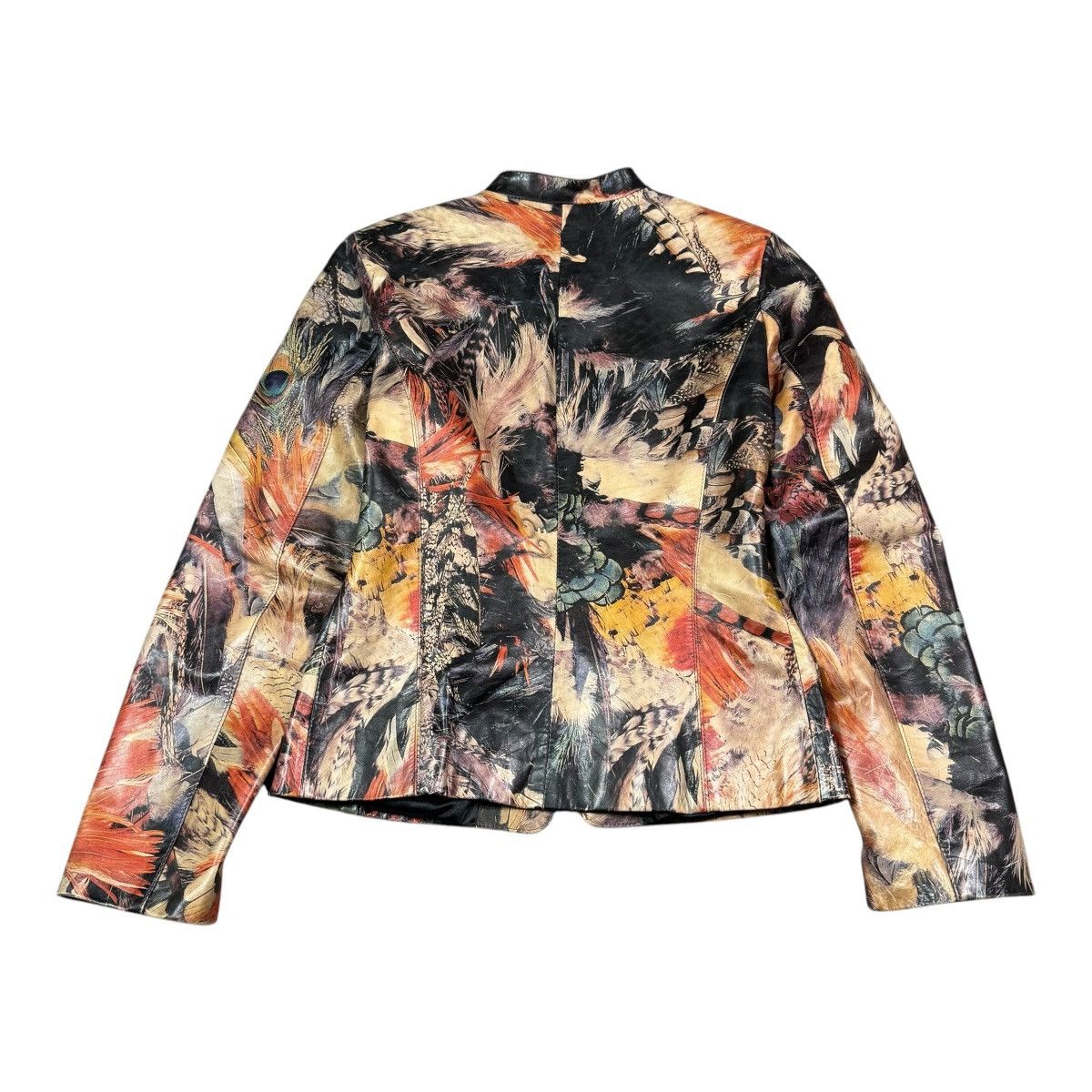Other Mira Flores Feather Multicolor Leather Jacket Women's Small Size S / US 4 / IT 40 - 4 Thumbnail