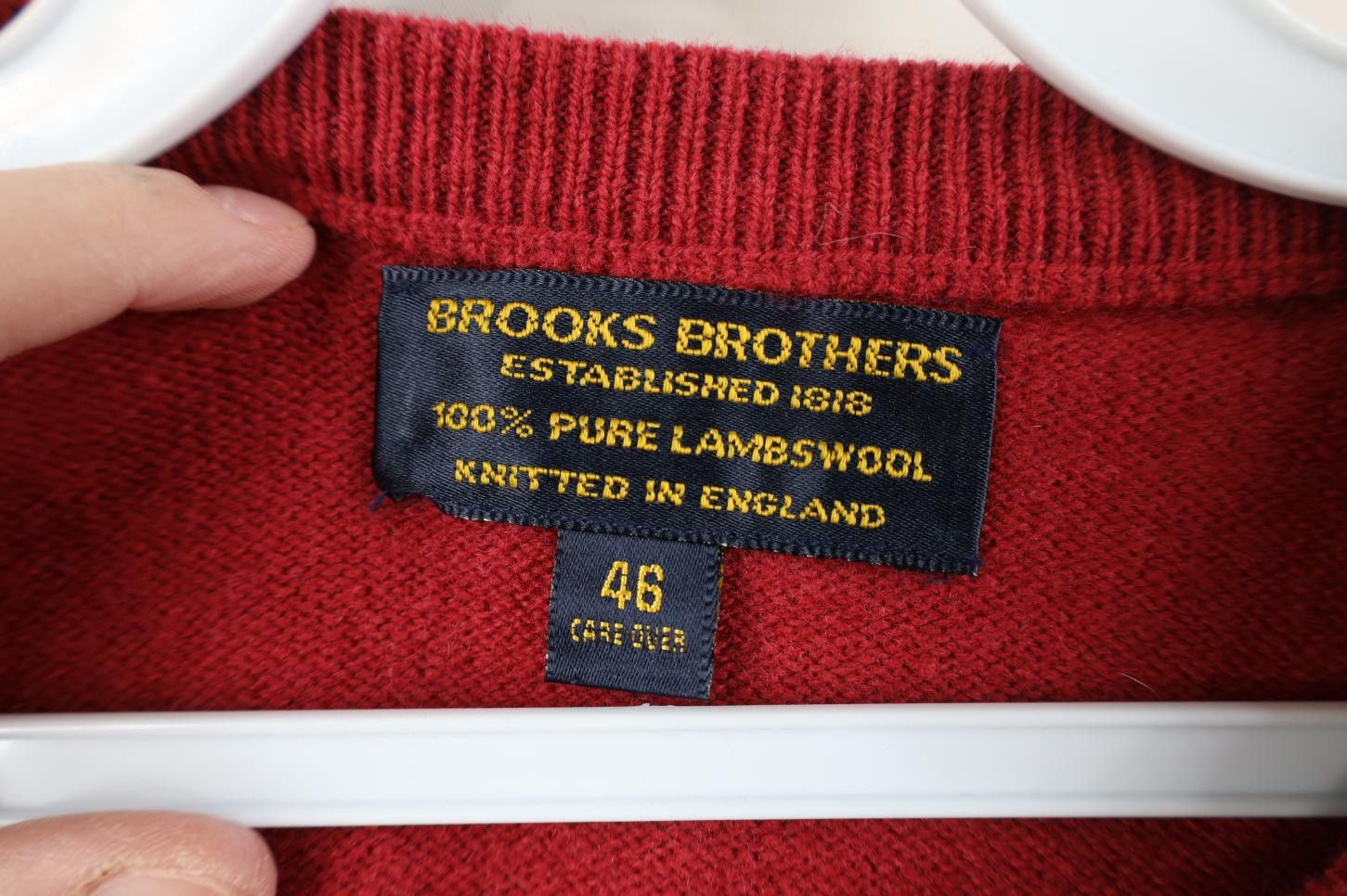 Brooks Brothers Vintage 60s Brooks Brothers Lambswool Knit Crewneck Sweater Size US XXL / EU 58 / 5 - 6 Thumbnail