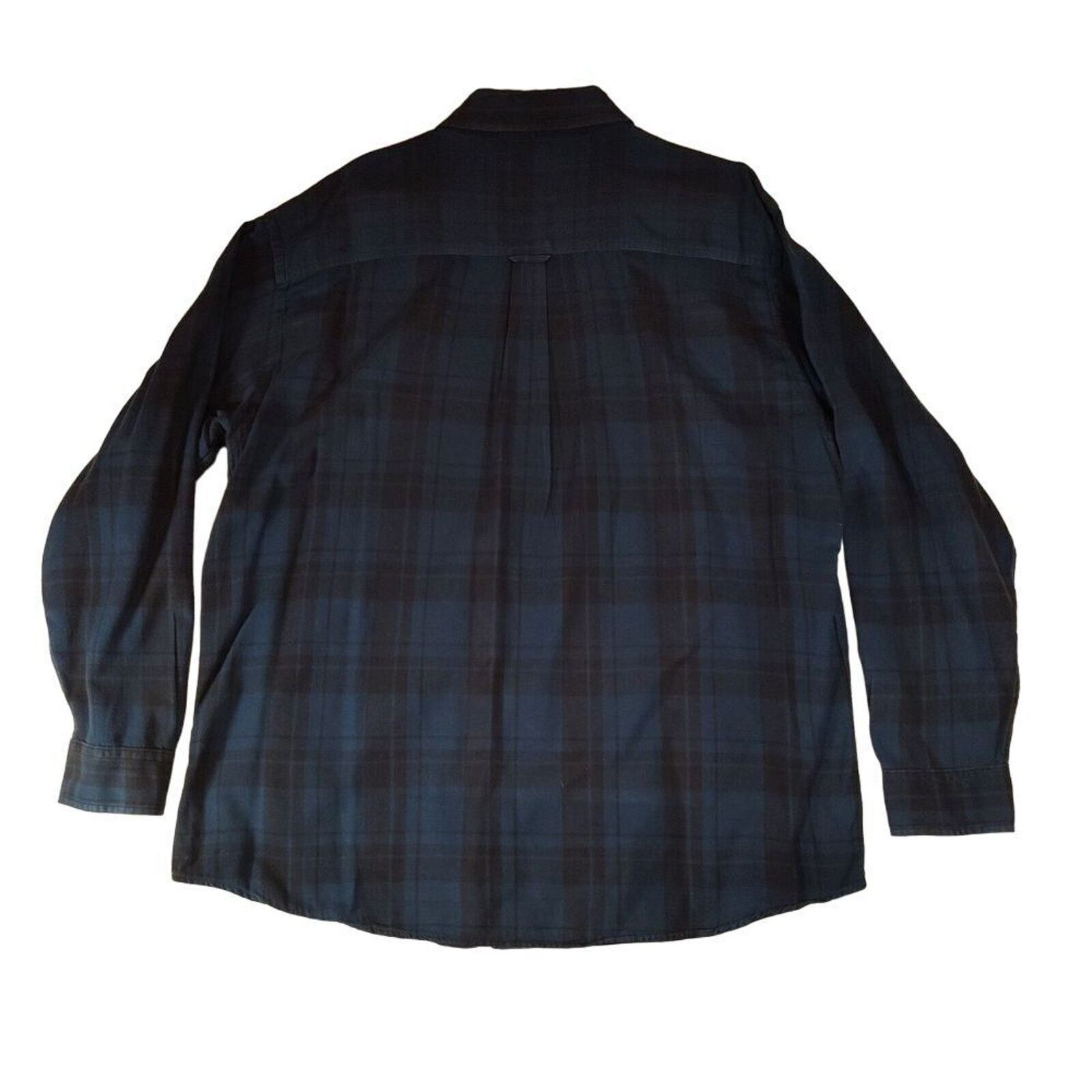 Woolrich Woolen Mills Woolrich VTG Storm Shirt 2XL Blue Black Plaid Flannel Heavy Size US XXL / EU 58 / 5 - 2 Thumbnail