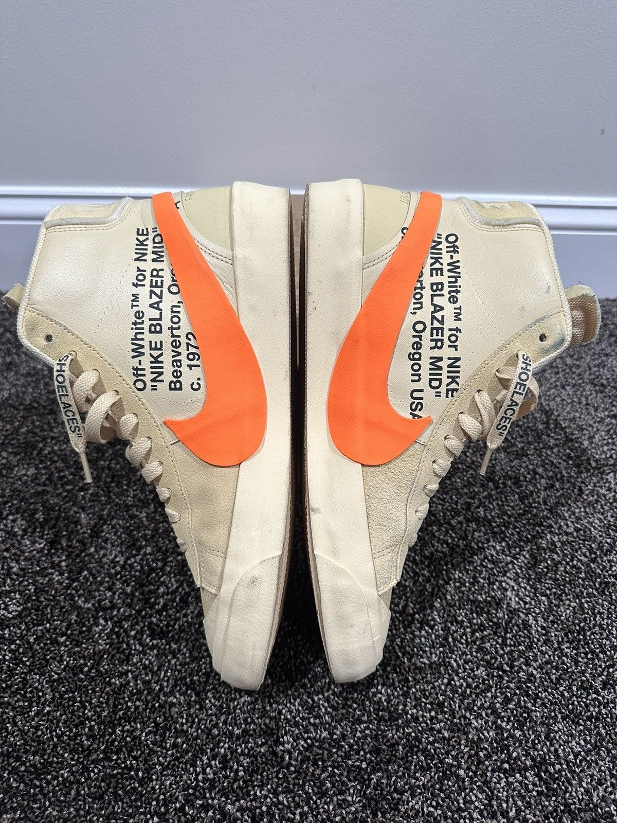 Nike × Off-White Nike x Off-White Blazer Mid All Hallow’s Eve Sneaker 2018 Size US 10.5 / EU 43-44 - 5 Thumbnail