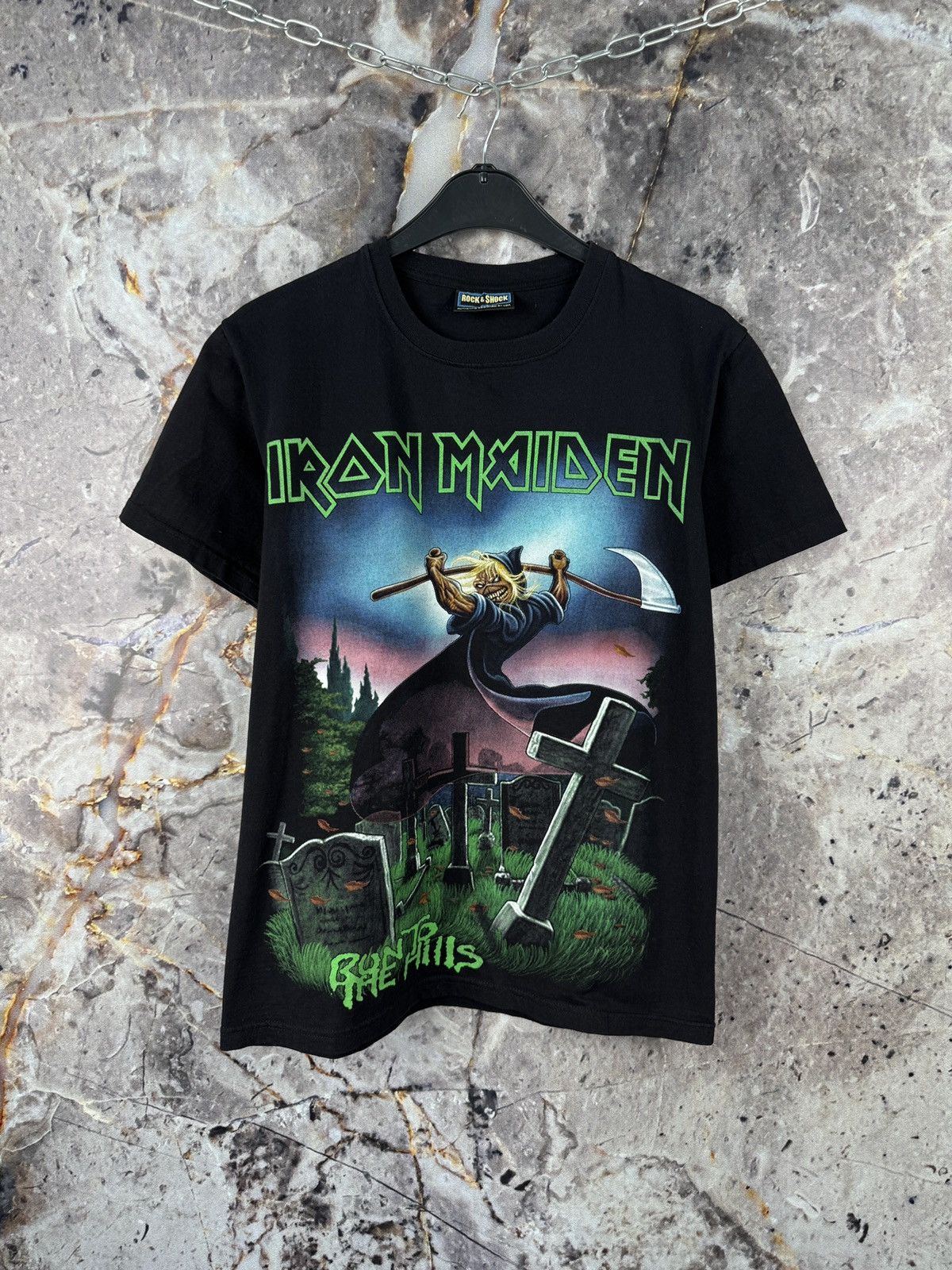 Iron Maiden Men’s Iron Maiden Vintage Style Band Tee Black Size Medium Size US M / EU 48-50 / 2 - 2 Thumbnail
