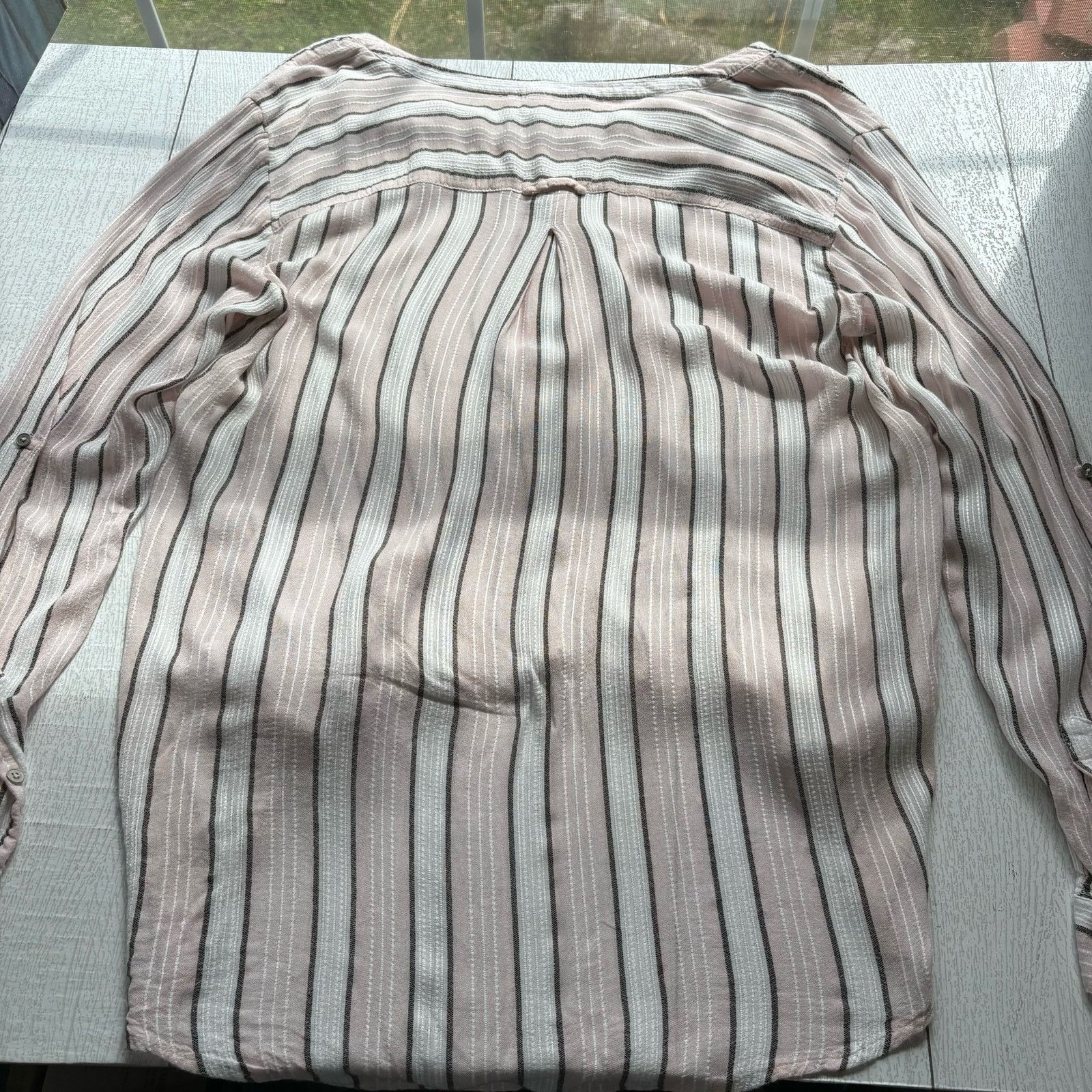 Other Vintage America Blues Pink & White Hi-Low Shirt Boho Size XL Size XL / US 12-14 / IT 48-50 - 10 Thumbnail