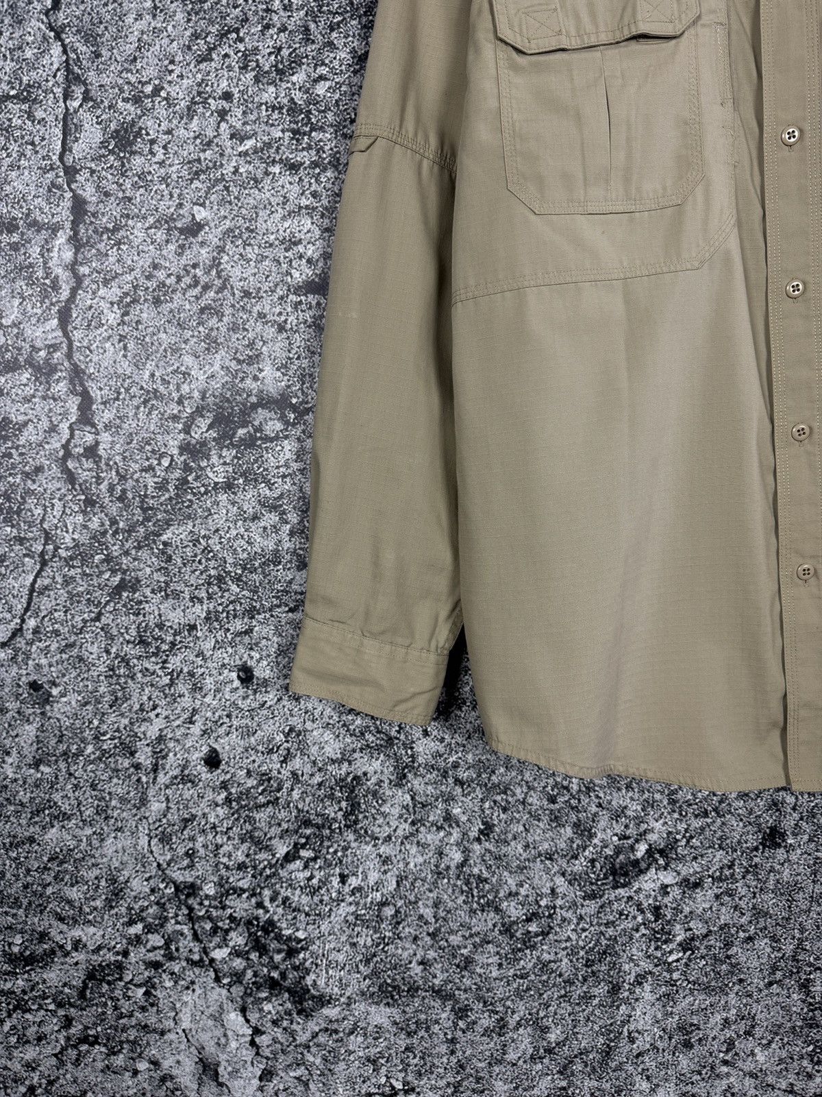 5.11 Mens 5.11 Tactical Series Long Sleeve Shirt Army Button Up Size US L / EU 52-54 / 3 - 4 Thumbnail
