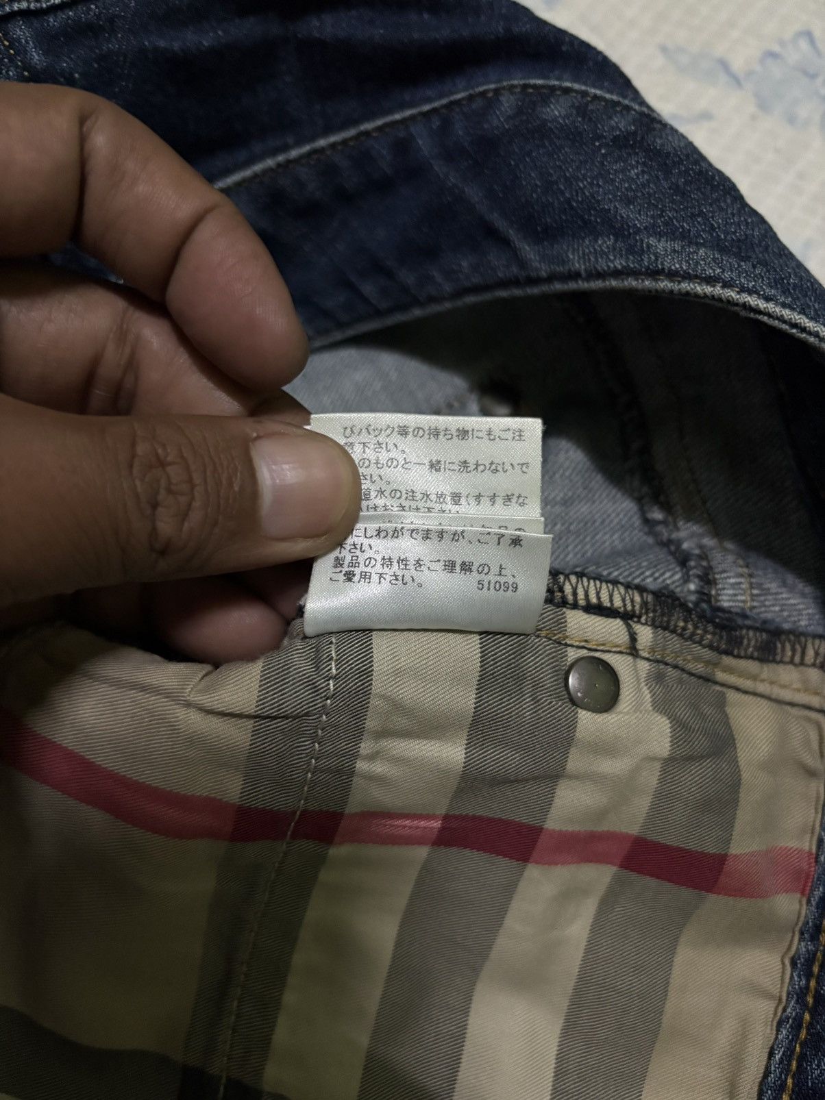 Burberry Burberry Denim Jeans Slim Straight Dark Wash Size US 32 / EU 48 - 20 Thumbnail